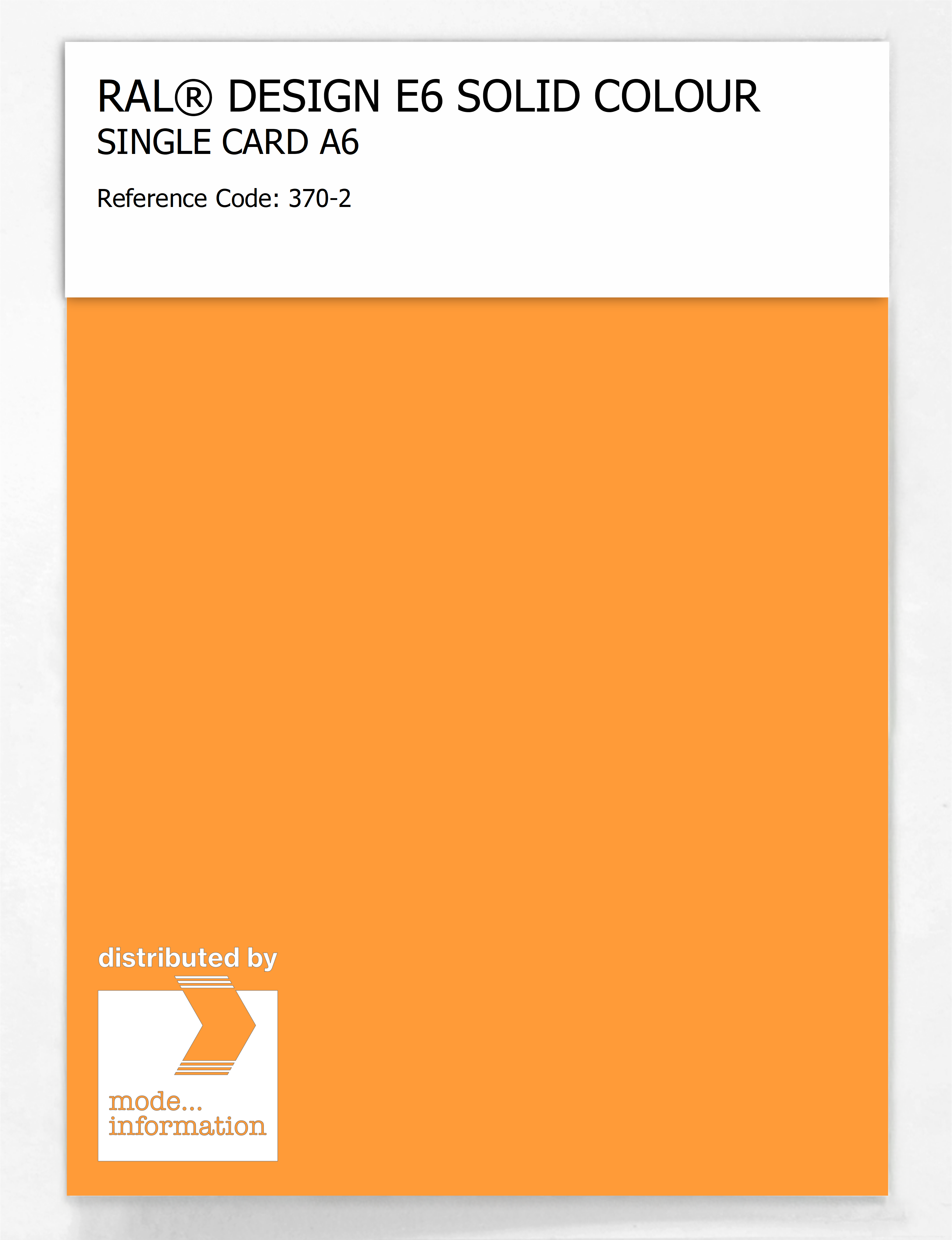 Product image 1 of the product “RAL® EFFECT E6 SINGLE SHEET 300 SERIES A6 370-2 ”