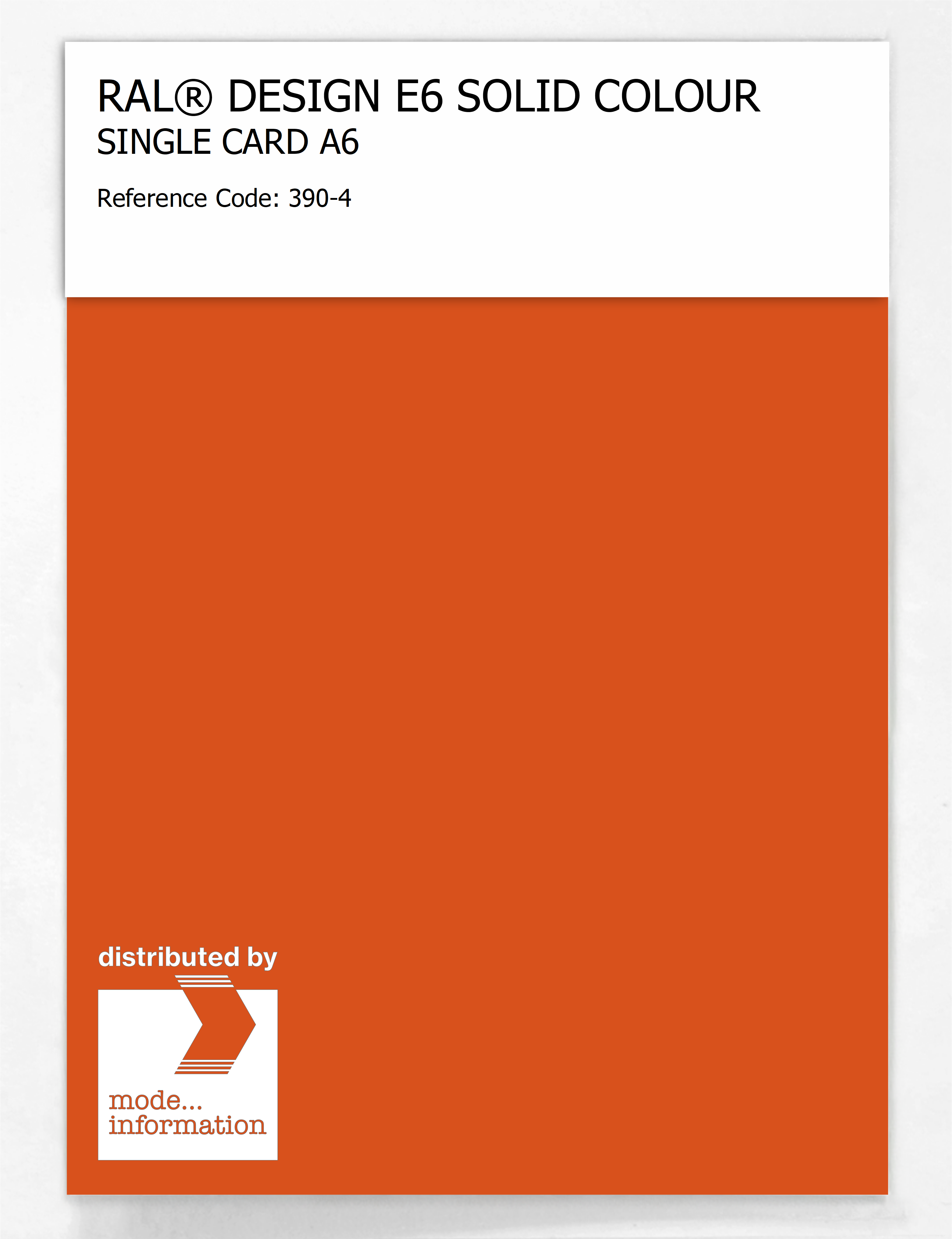 Product image 1 of the product “RAL® EFFECT E6 SINGLE SHEET 300 SERIES A6 390-4 ”
