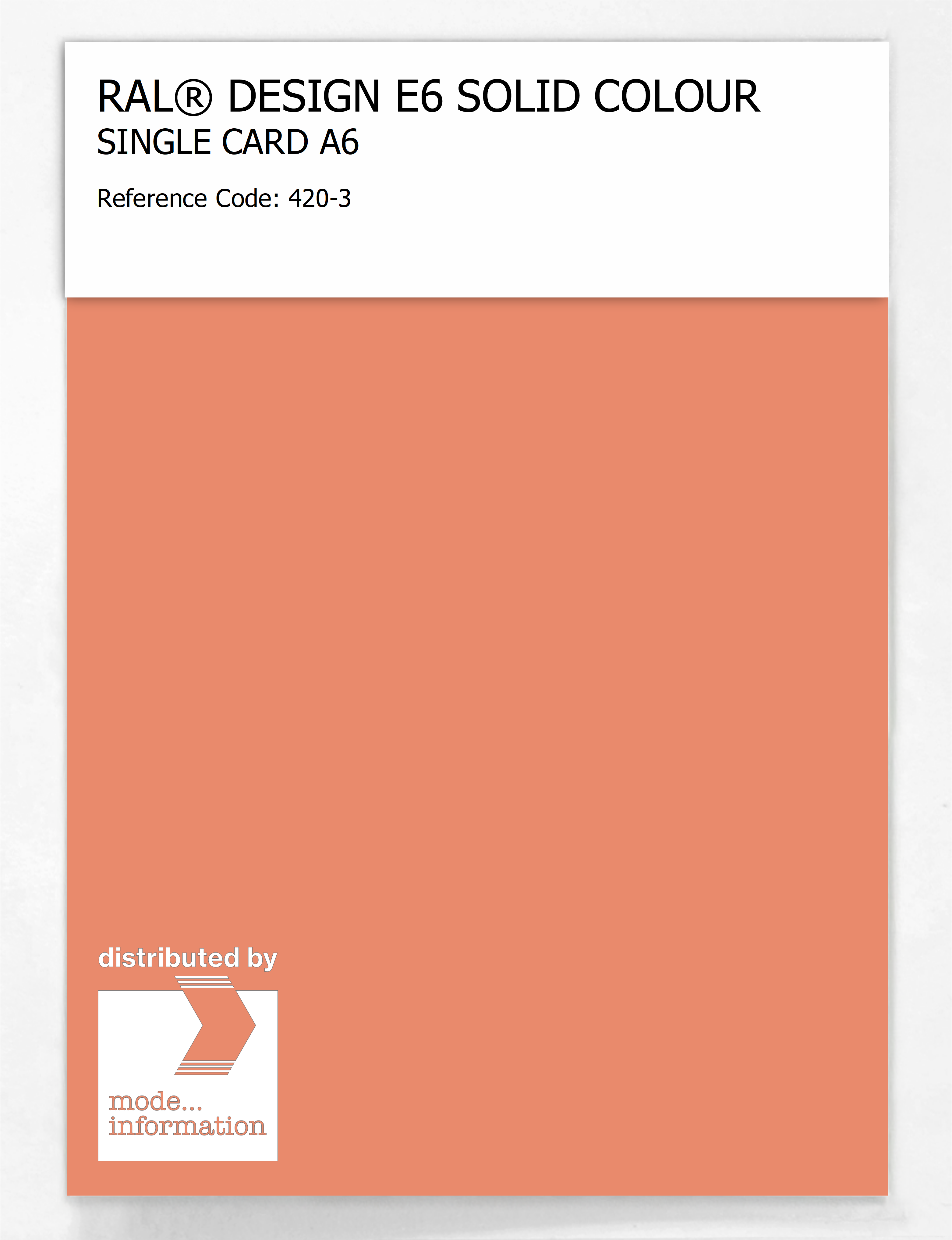 Artikelbild 1 des Artikels “RAL® EFFECT E6 SINGLE SHEET 400 SERIES A6 420-3 “