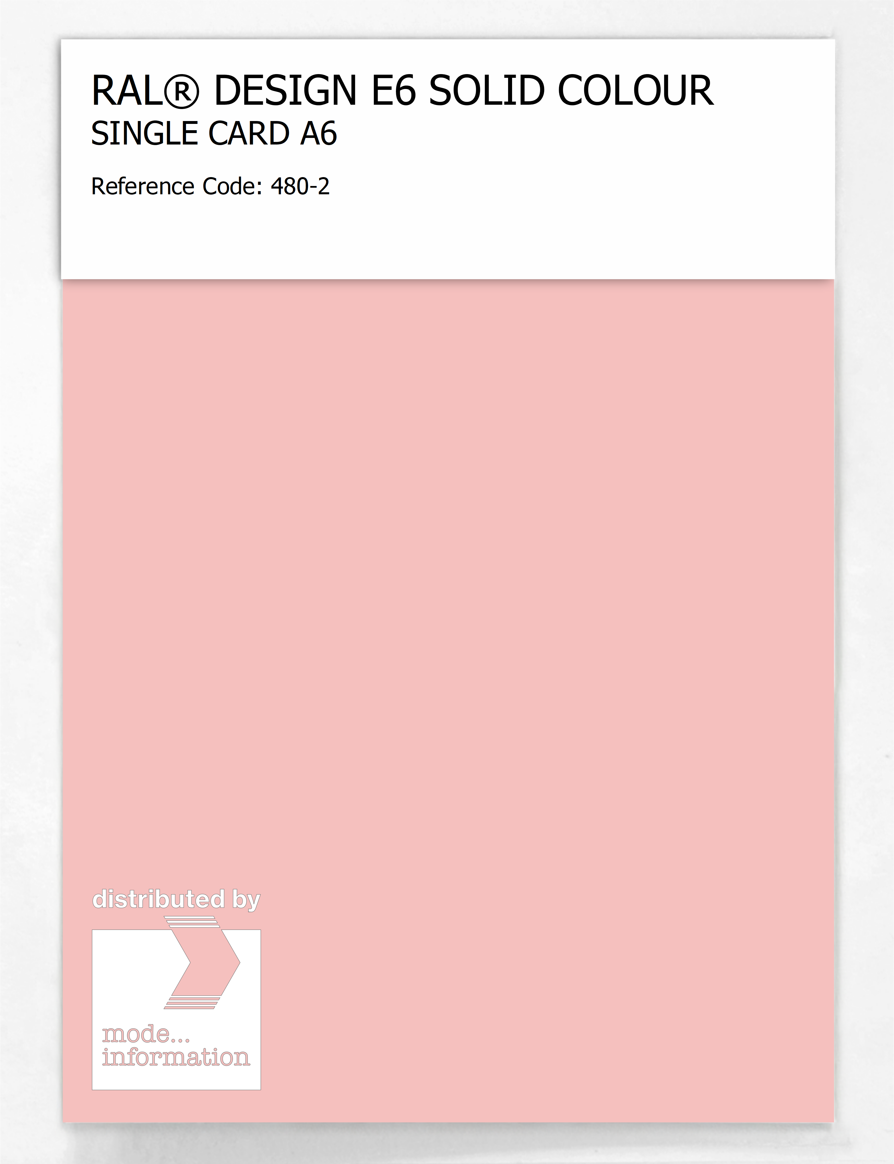 Product image 1 of the product “RAL® EFFECT E6 SINGLE SHEET 400 SERIES A6 480-2 ”