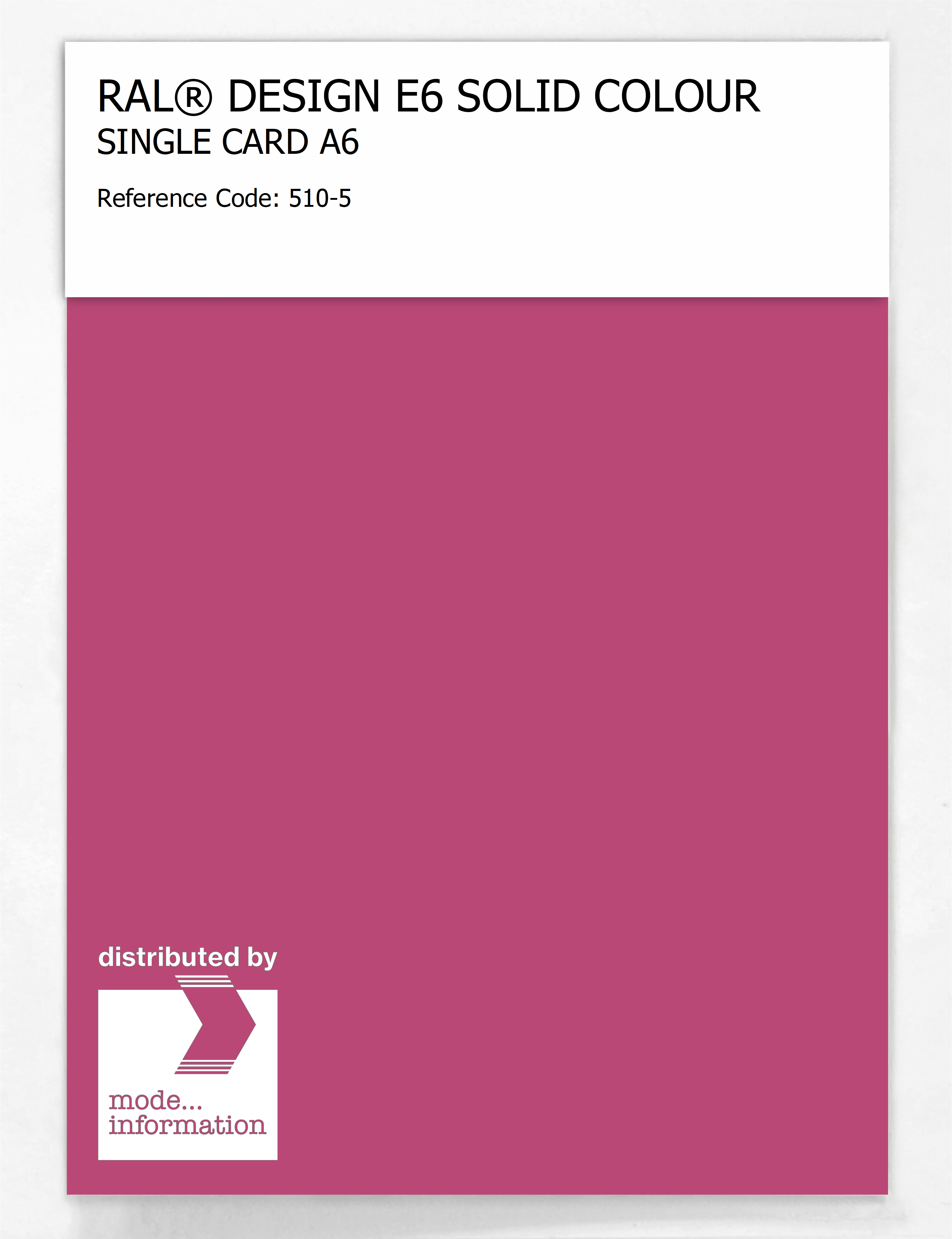 Artikelbild 1 des Artikels “RAL® EFFECT E6 SINGLE SHEET 500 SERIES A6 510-5 “