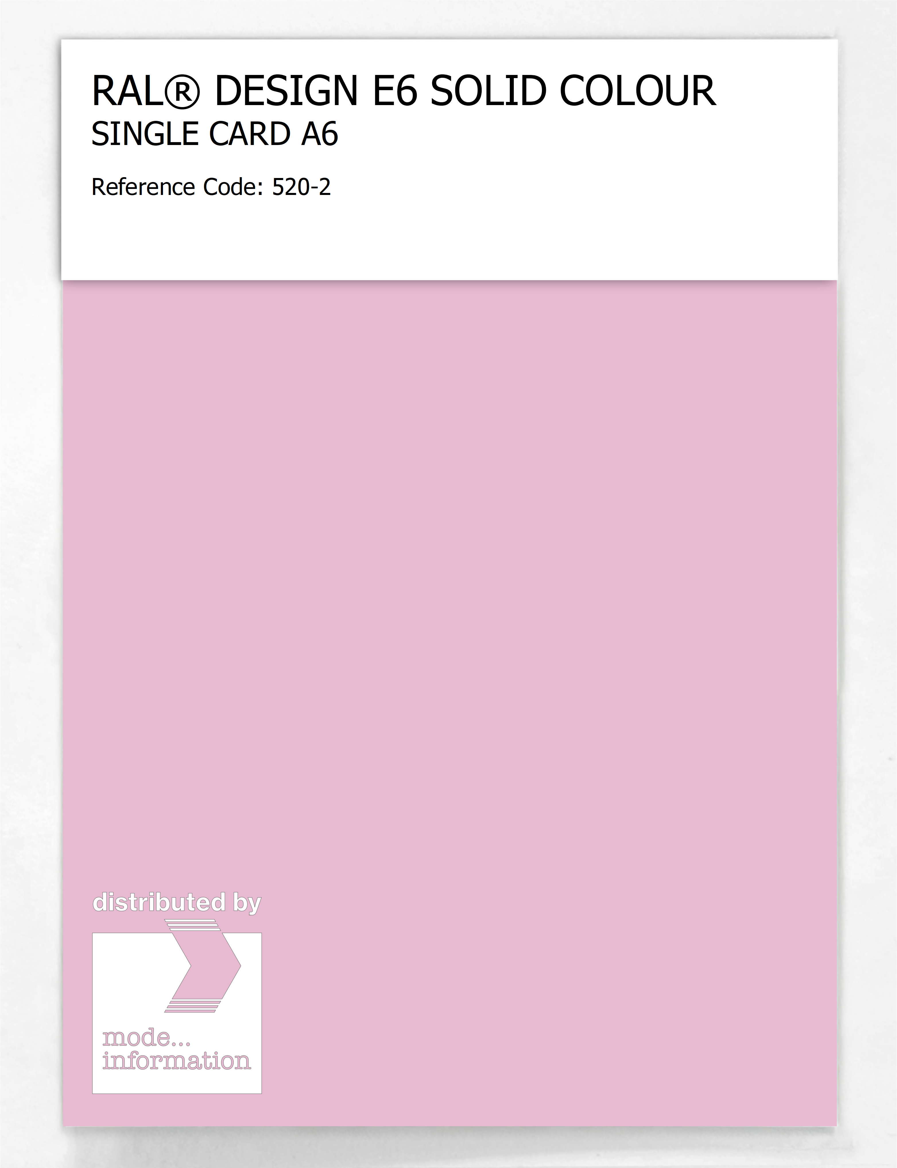 Product image 1 of the product “RAL® EFFECT E6 SINGLE SHEET 500 SERIES A6 520-2 ”