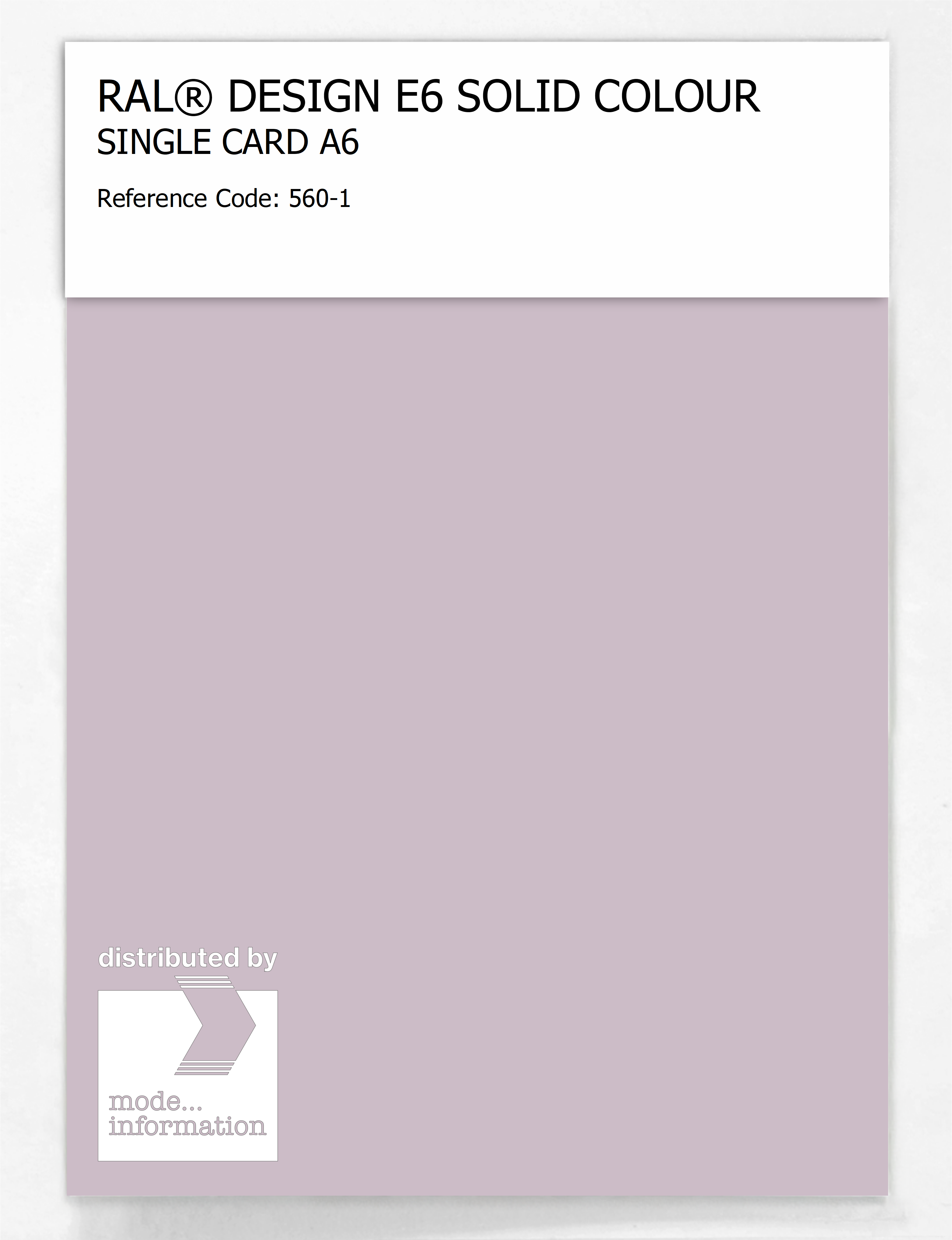 Artikelbild 1 des Artikels “RAL® EFFECT E6 SINGLE SHEET 500 SERIES A6 560-1 “