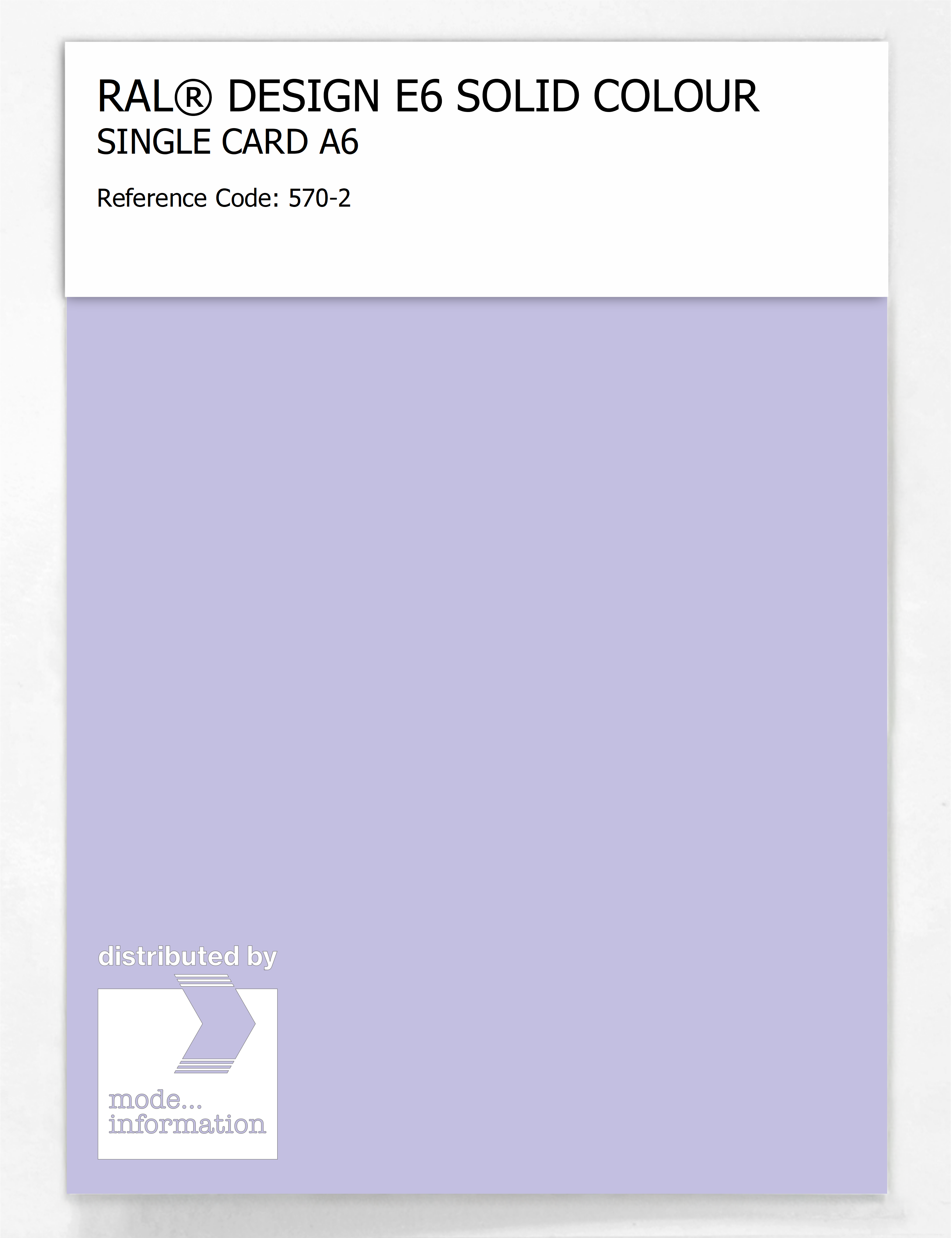 Product image 1 of the product “RAL® EFFECT E6 SINGLE SHEET 500 SERIES A6 570-2 ”