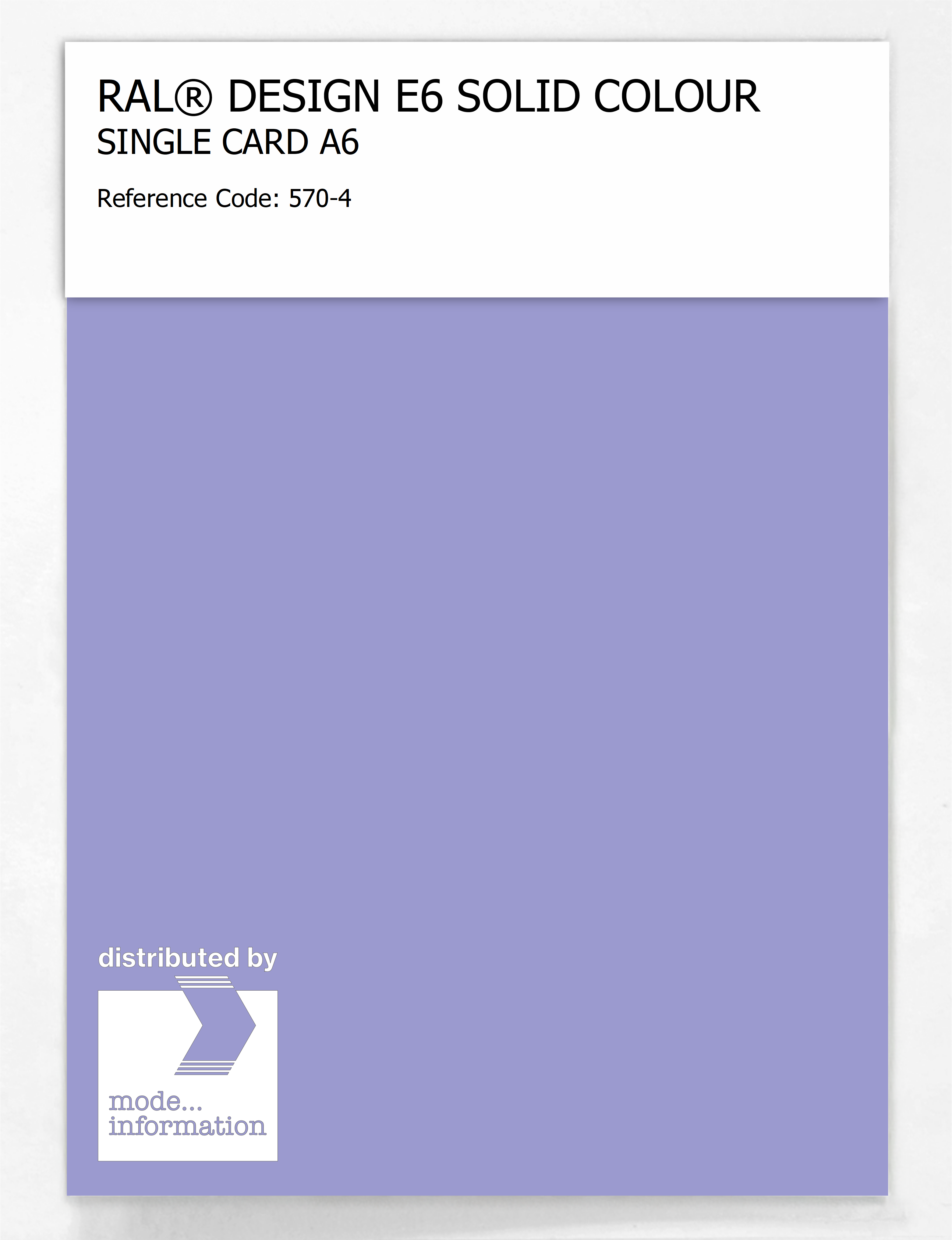 Product image 1 of the product “RAL® EFFECT E6 SINGLE SHEET 500 SERIES A6 570-4 ”