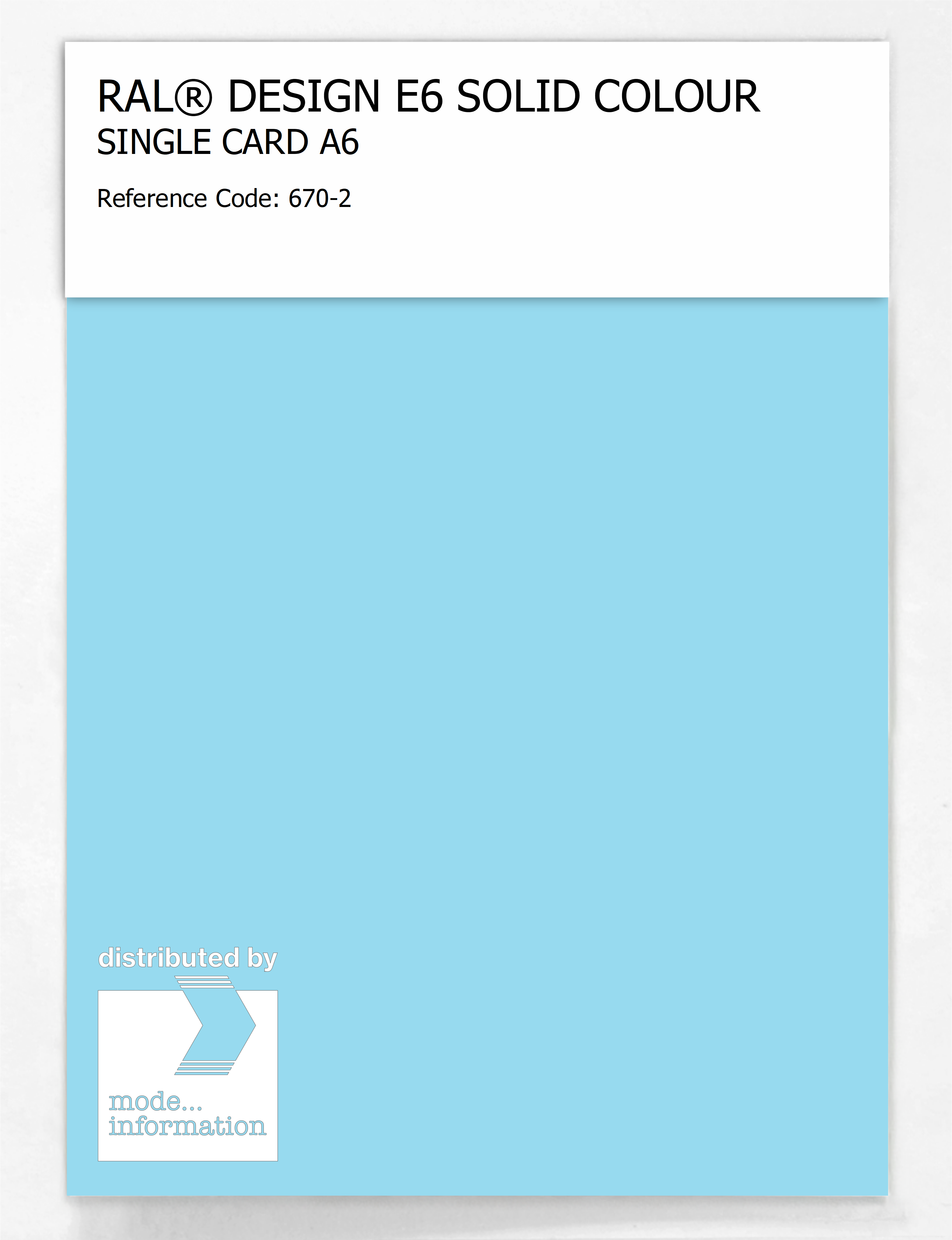 Product image 1 of the product “RAL® EFFECT E6 SINGLE SHEET 600 SERIES A6 670-2 ”