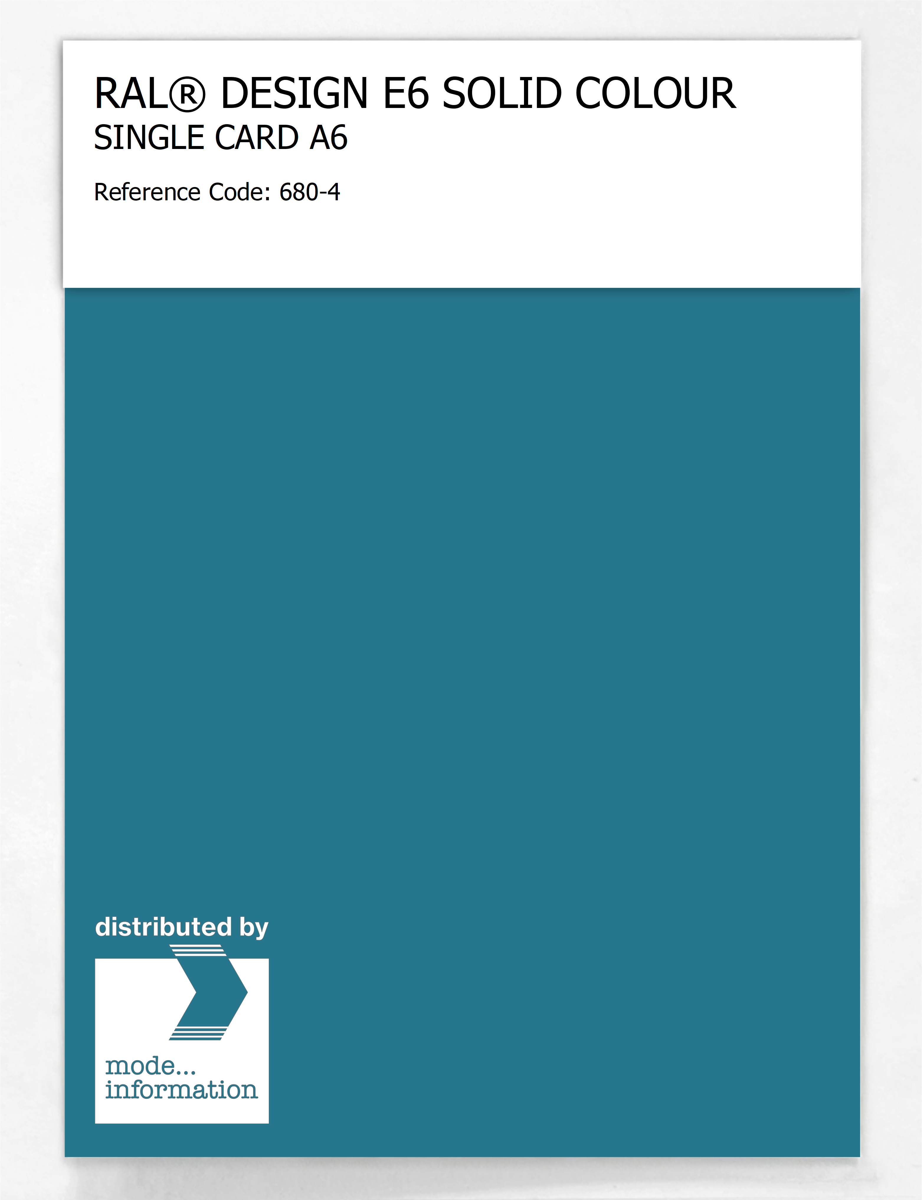 Product image 1 of the product “RAL® EFFECT E6 SINGLE SHEET 600 SERIES A6 680-4 ”