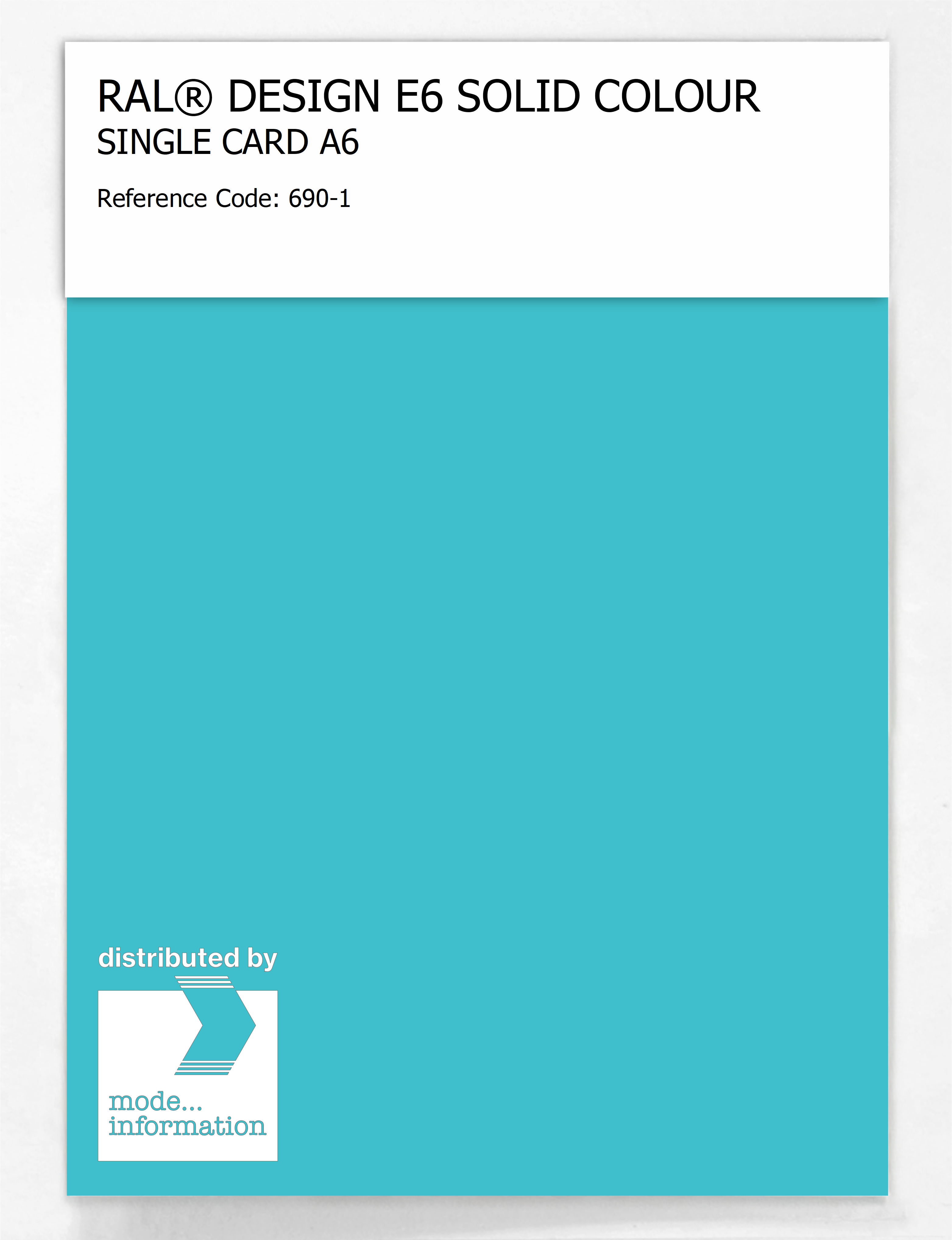 Product image 1 of the product “RAL® EFFECT E6 SINGLE SHEET 600 SERIES A6 690-1 ”