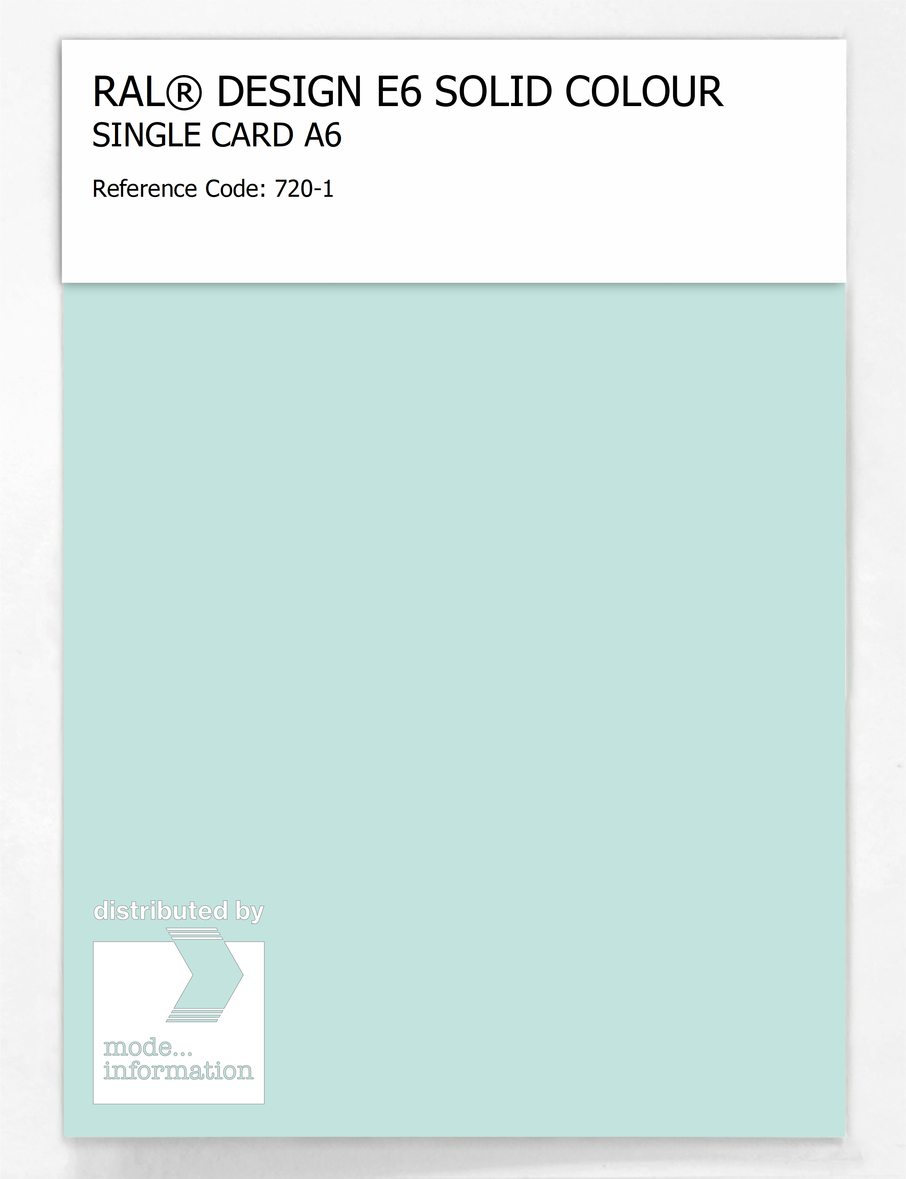 Product image 1 of the product “RAL® EFFECT E6 SINGLE SHEET 700 SERIES A6 720-1 ”