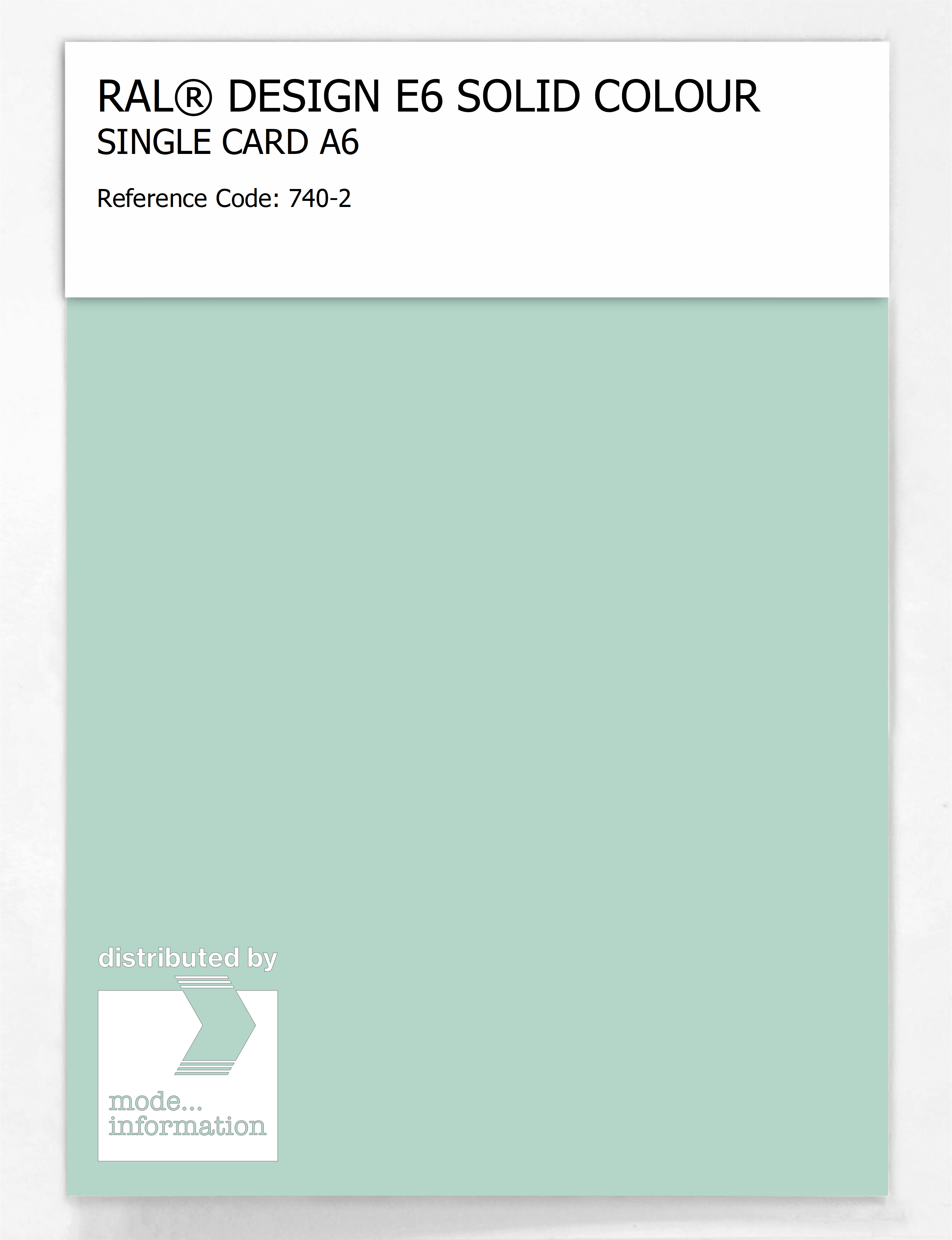 Product image 1 of the product “RAL® EFFECT E6 SINGLE SHEET 700 SERIES A6 740-2 ”