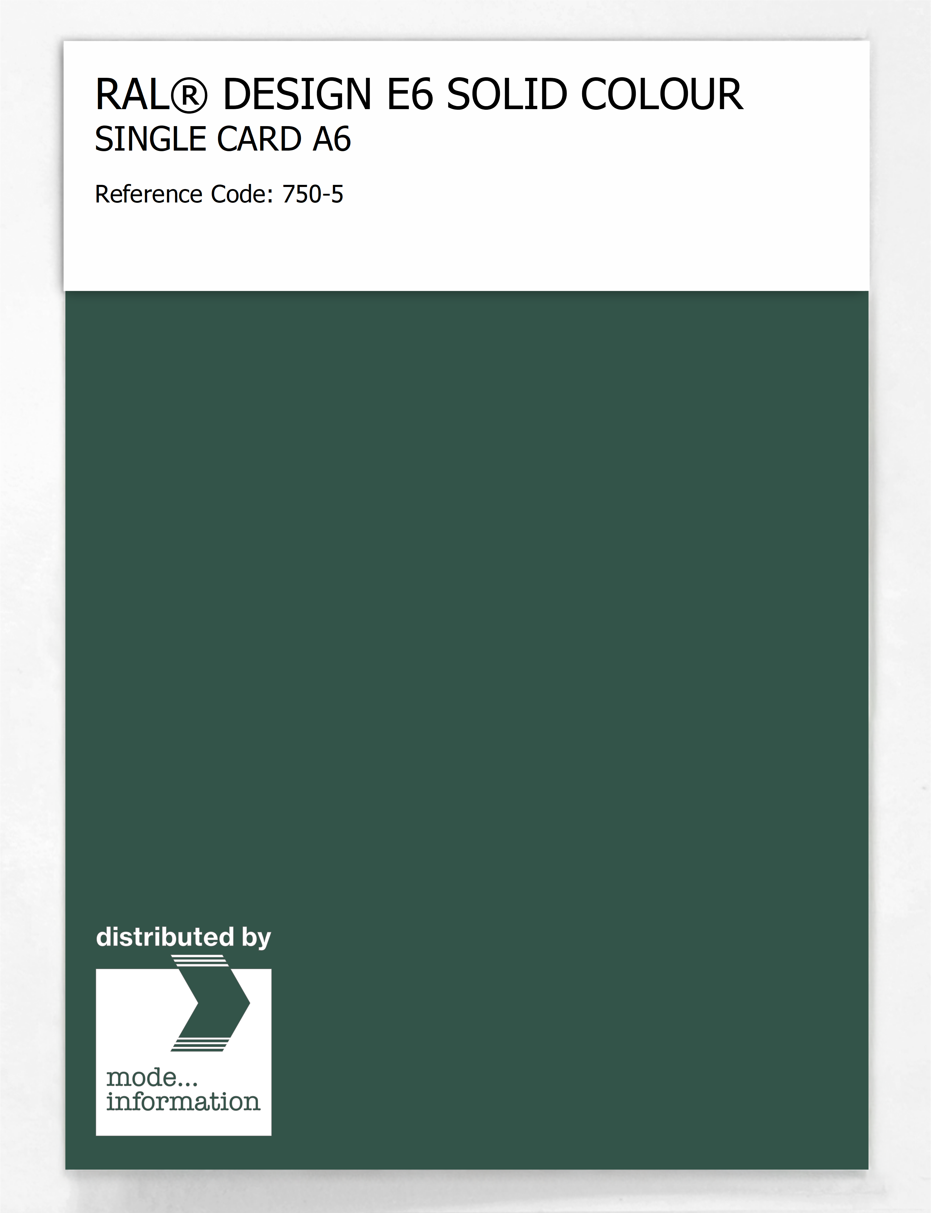 Product image 1 of the product “RAL® EFFECT E6 SINGLE SHEET 700 SERIES A6 750-5 ”