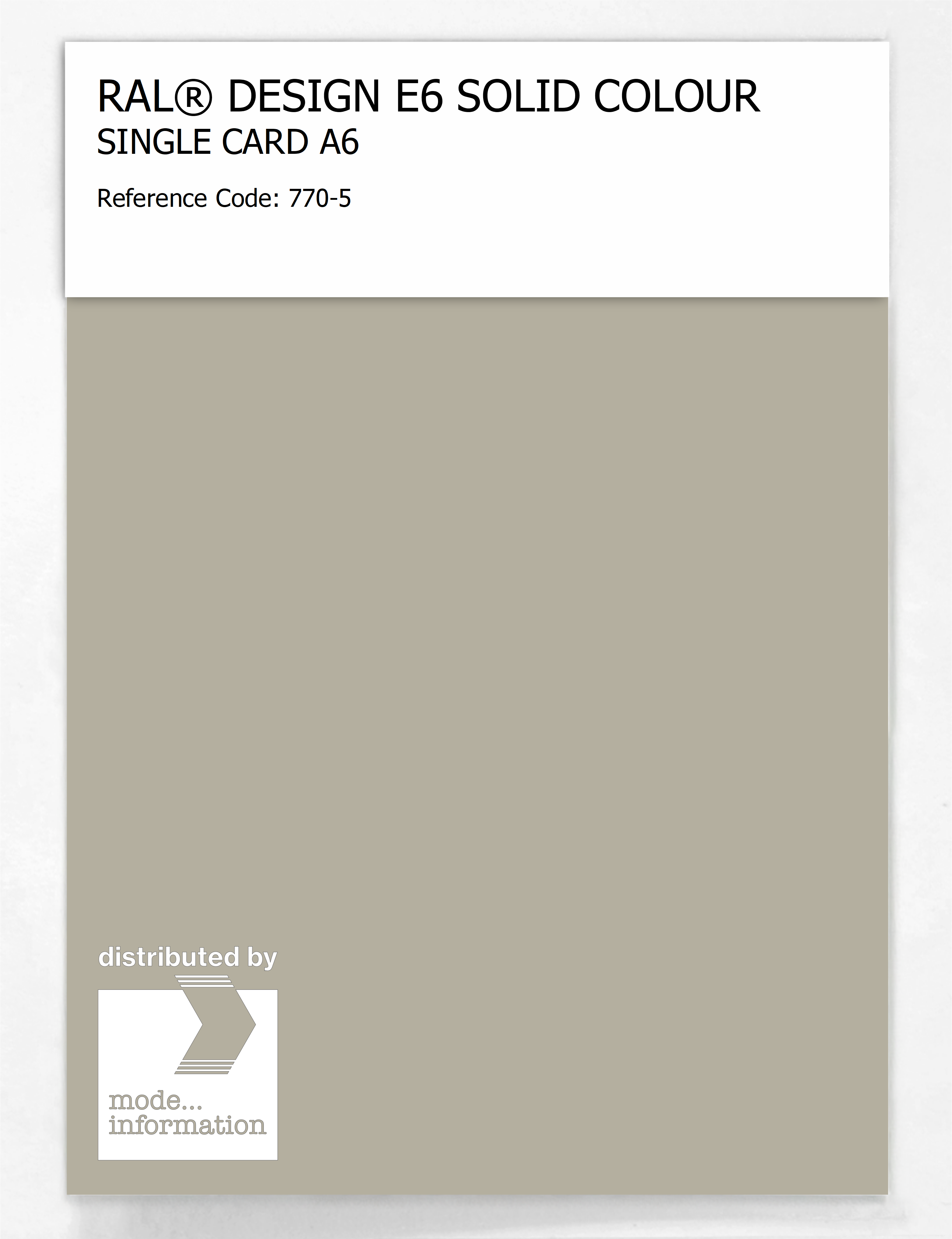 Product image 1 of the product “RAL® EFFECT E6 SINGLE SHEET 700 SERIES A6 770-5 ”