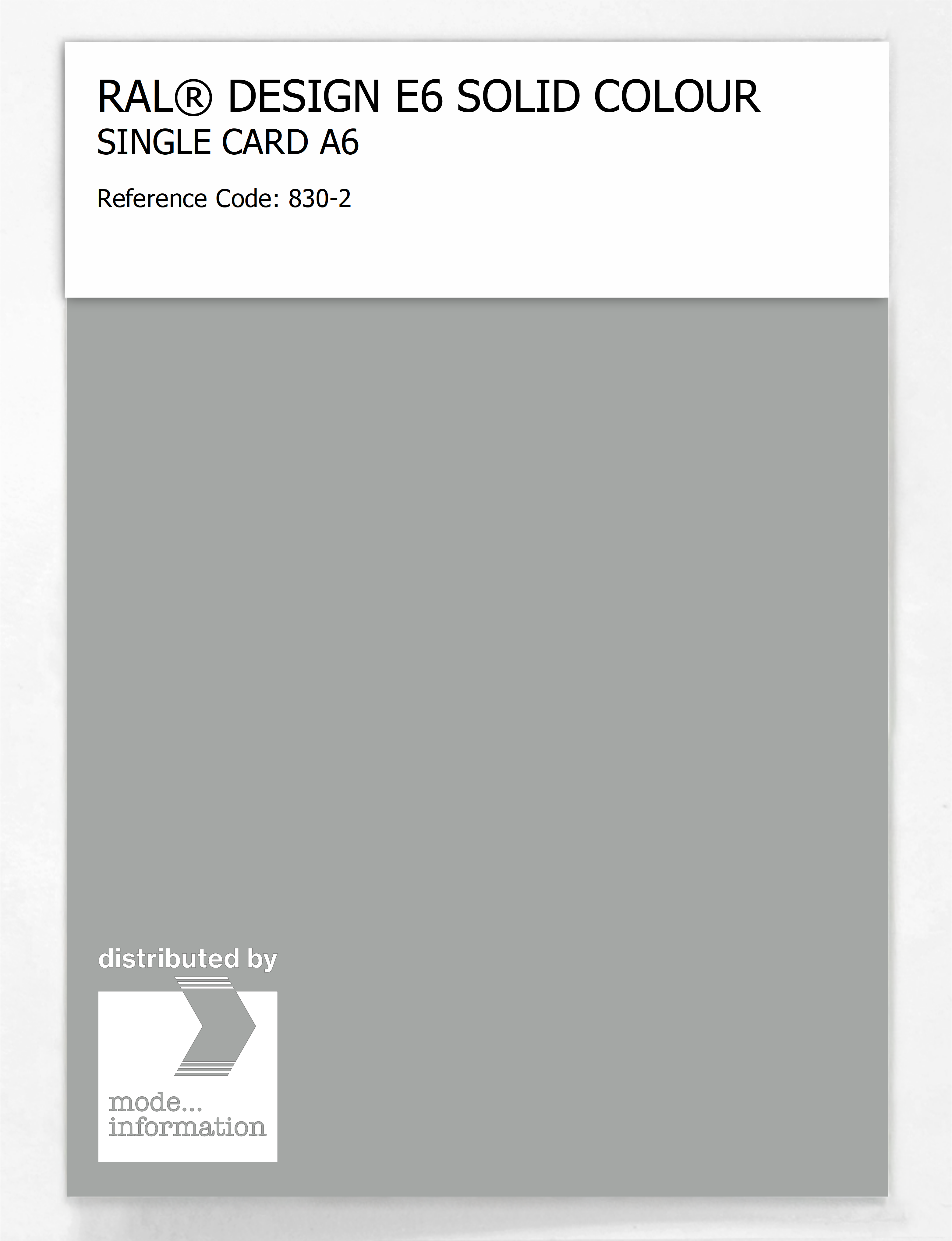 Product image 1 of the product “RAL® EFFECT E6 SINGLE SHEET 800 SERIES A6 830-2 ”