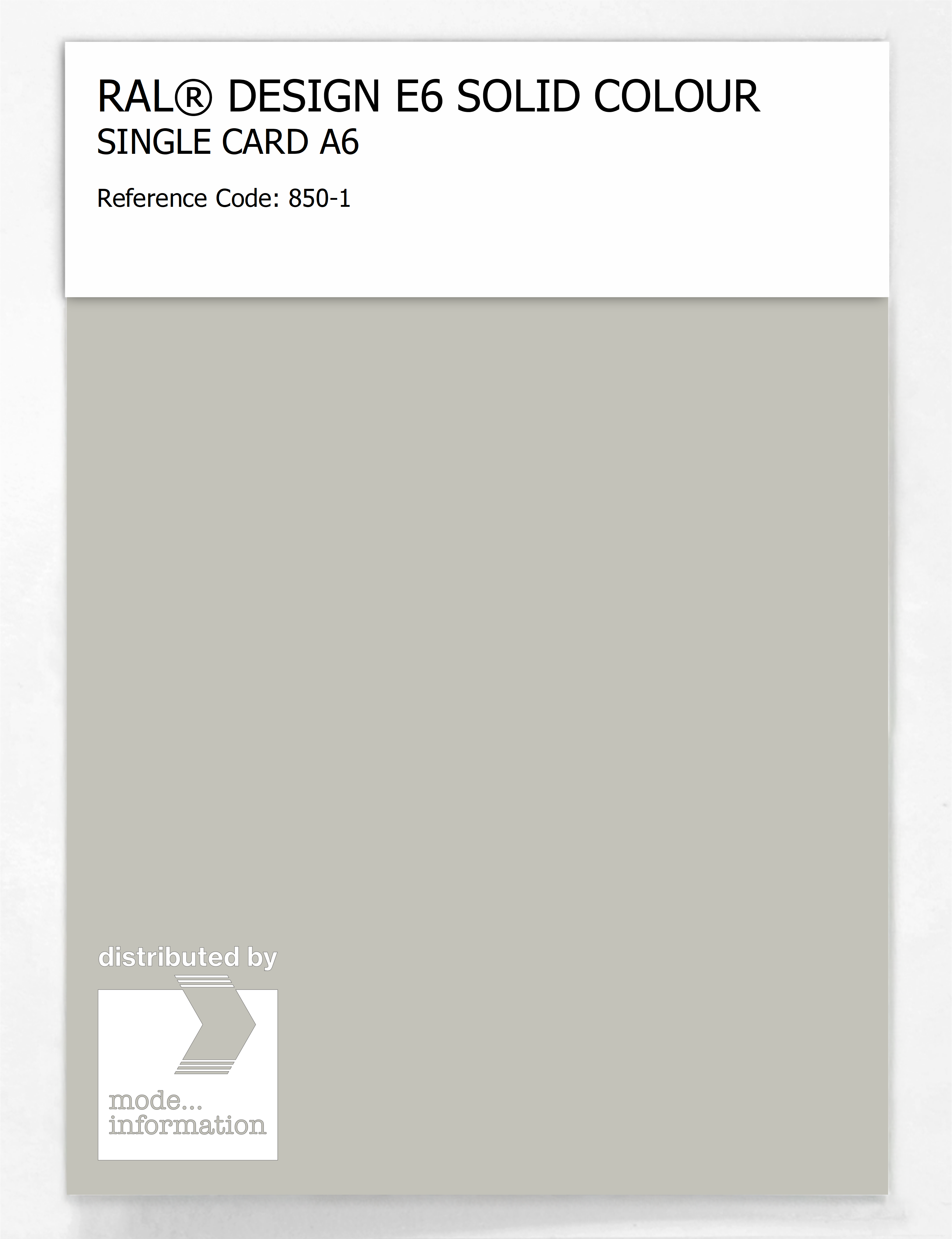 Product image 1 of the product “RAL® EFFECT E6 SINGLE SHEET 800 SERIES A6 850-1 ”