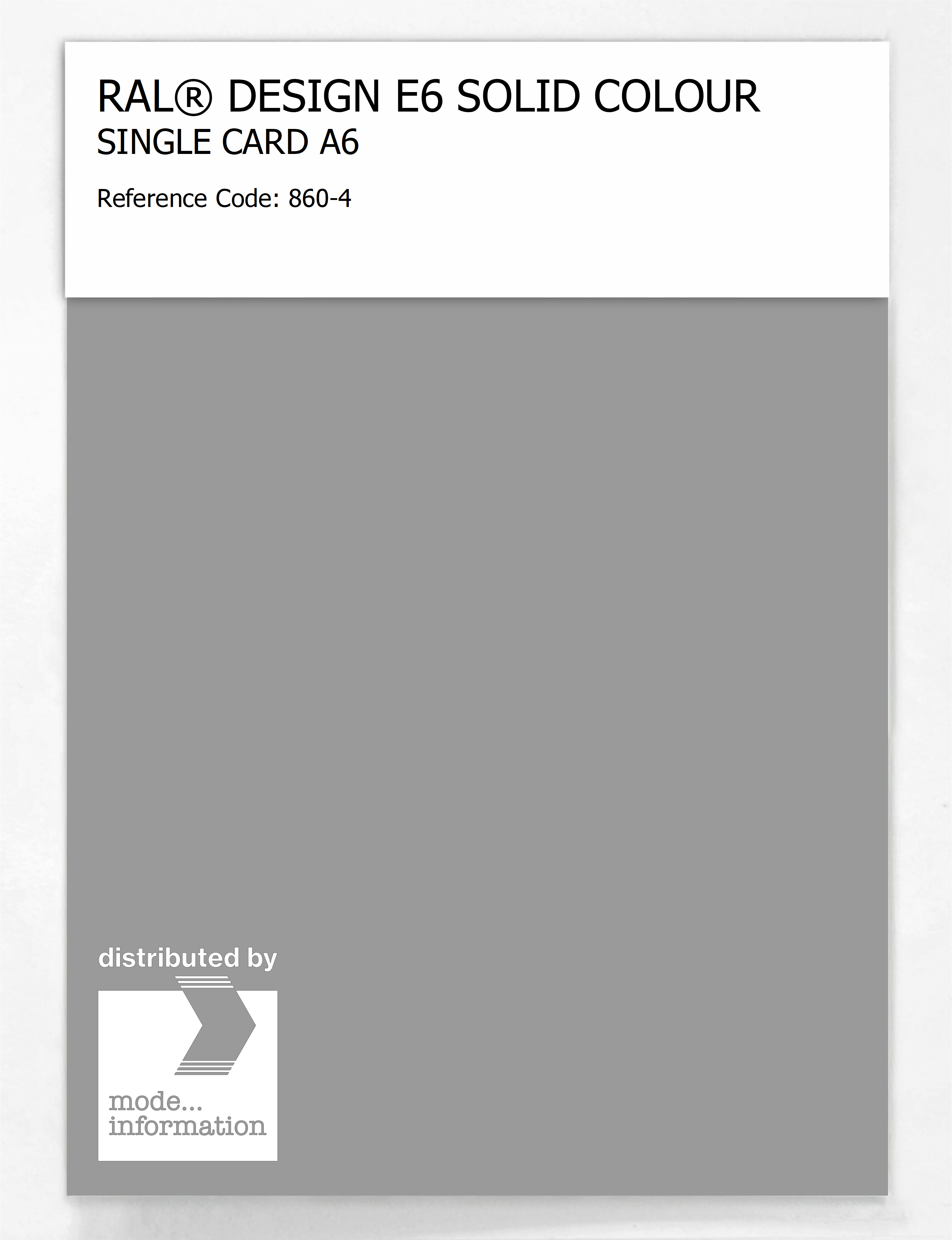 Product image 1 of the product “RAL® EFFECT E6 SINGLE SHEET 800 SERIES A6 860-4 ”