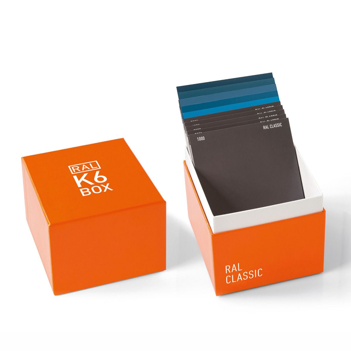 Artikelbild 1 des Artikels “RAL K6 Box | 216 RAL CLASSIC A6-Blätter für professionelle Farbgestaltung “