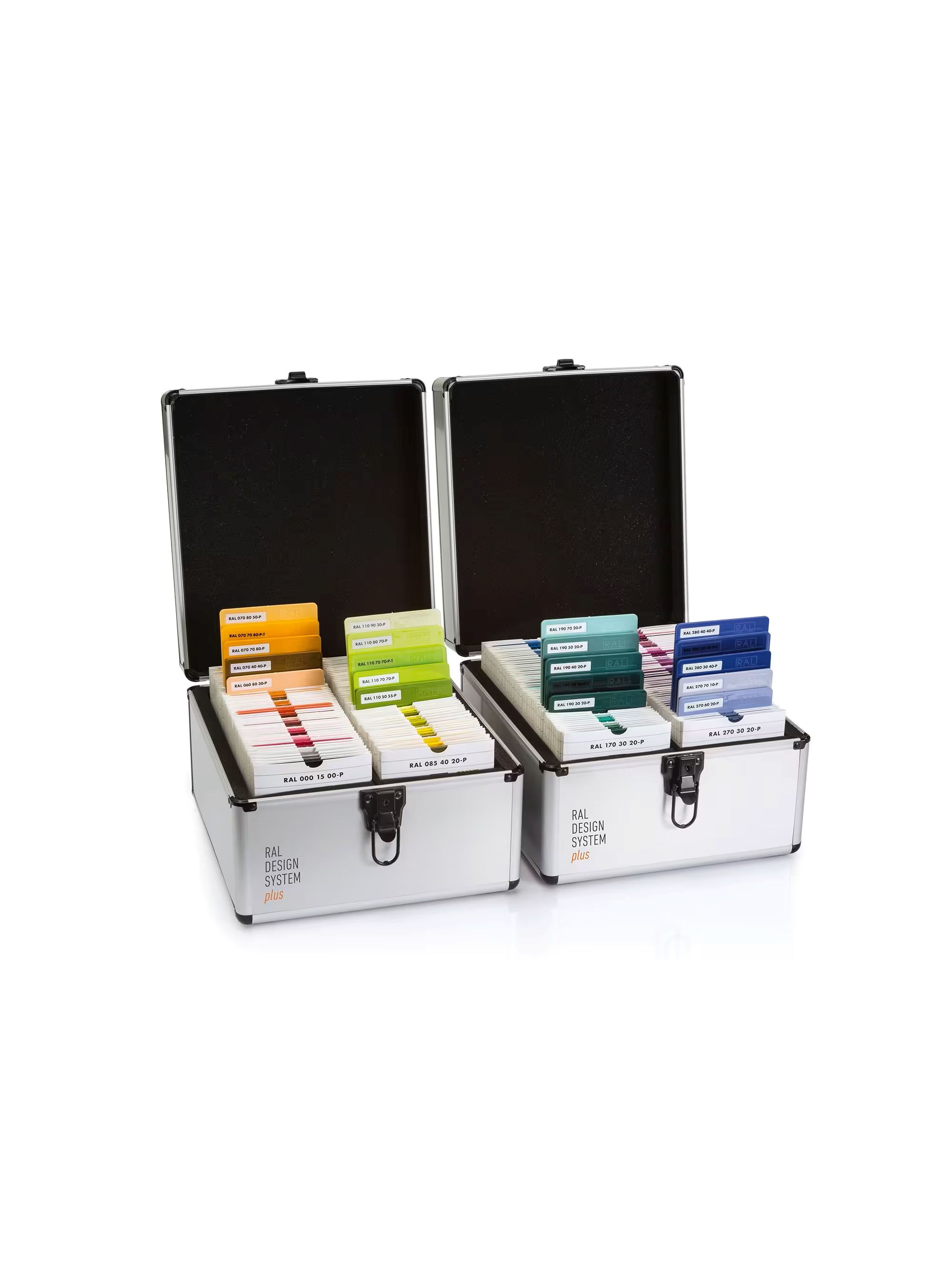 Artikelbild 1 des Artikels “RAL P2 200 plastic colour plates in two protective cases “