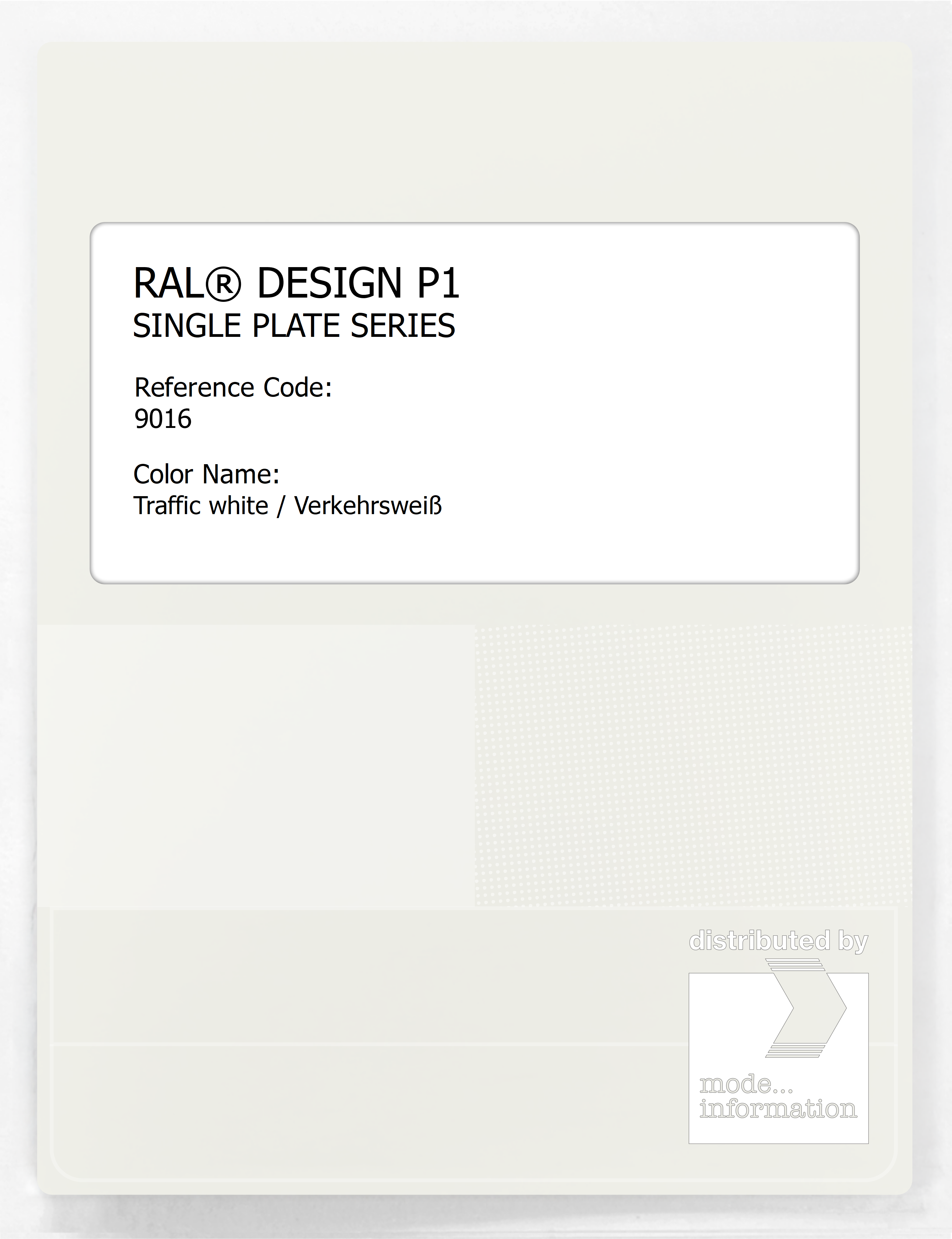 Artikelbild 1 des Artikels “RAL® PLASTICS P1 SINGLE PLATE 9000 SERIES 9016 Traffic white / Verkehrsweiß “
