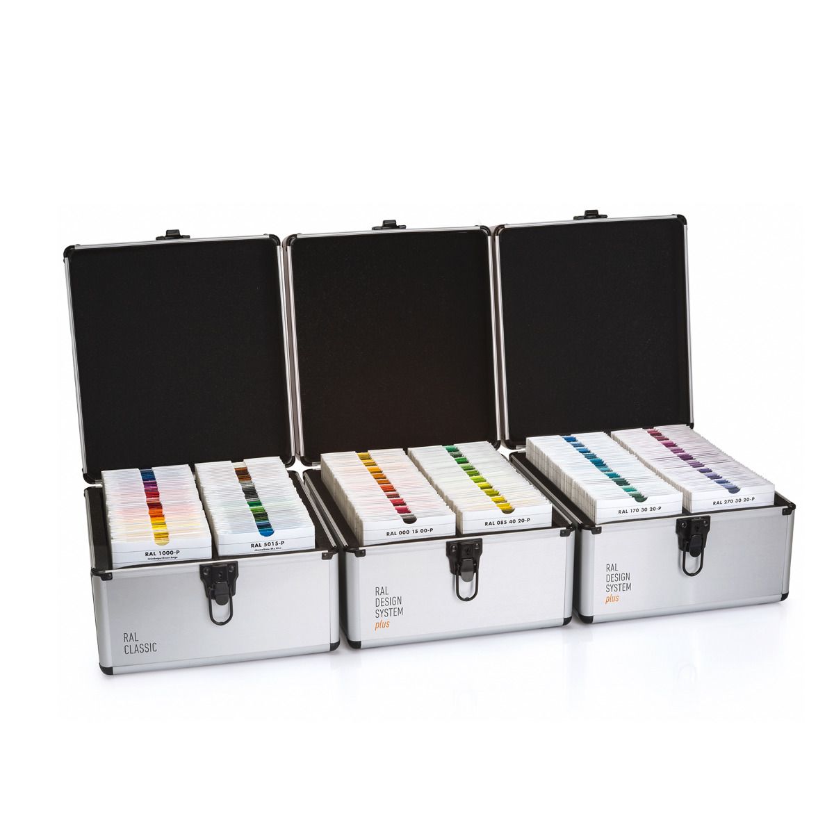 Artikelbild 1 des Artikels “RAL P1 + P2 Kunststoff-Farbmuster-Set | 300 RAL PLASTICS Platten für Produktdesign “