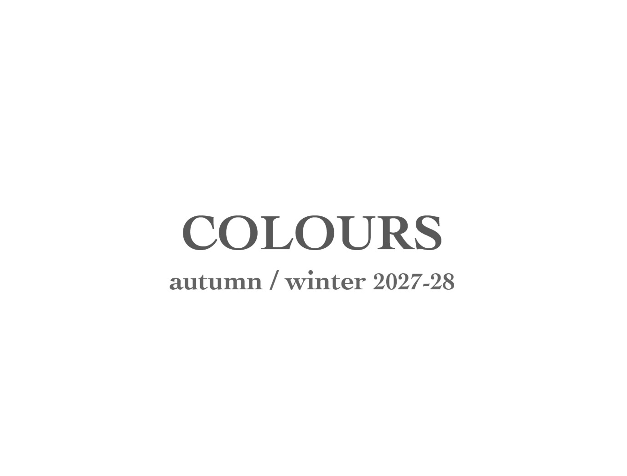 Artikelbild 1 des Artikels “Trend Union Colour A/W 2027 / 2028 “