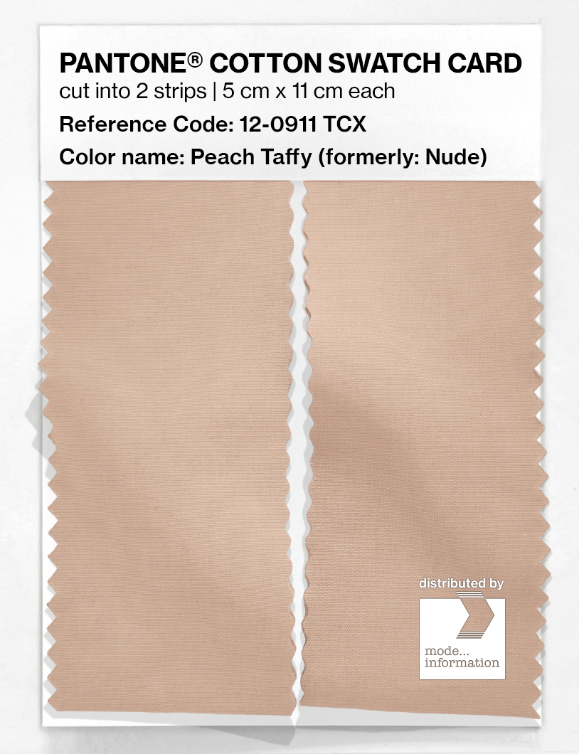 Product image 2 of the product “PANTONE® COTTON SWATCH CARD 12-0911 TCX Peach Taffy ”