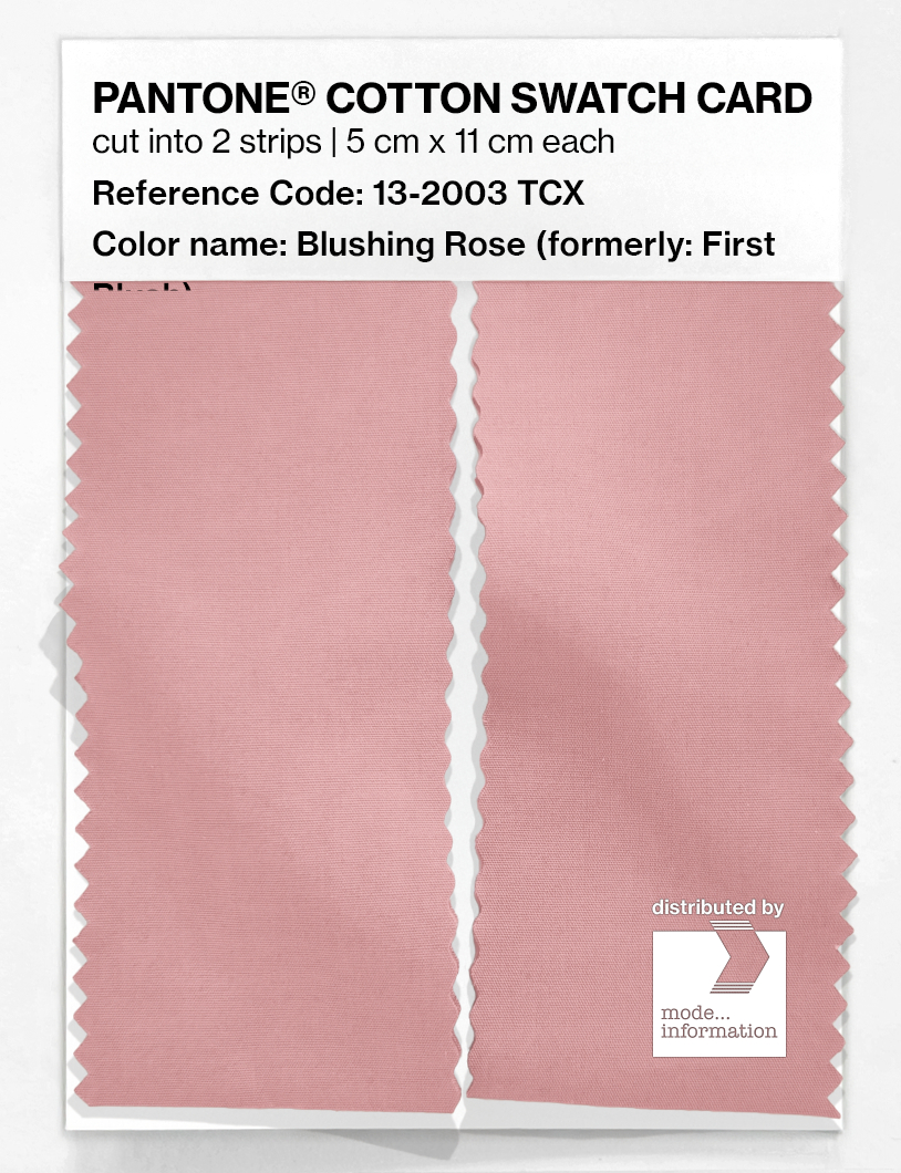 Product image 2 of the product “PANTONE® COTTON SWATCH CARD 13-2003 TCX Blushing Rose ”