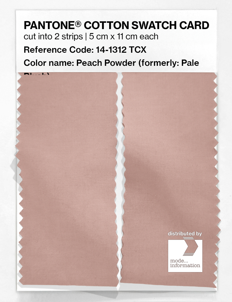 Product image 2 of the product “PANTONE® COTTON SWATCH CARD 14-1312 TCX Peach Powder ”