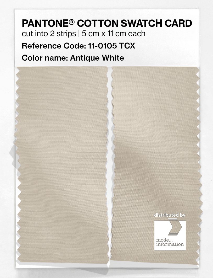 Artikelbild 2 des Artikels “PANTONE® COTTON SWATCH CARD 11-0105 TCX Antique White “