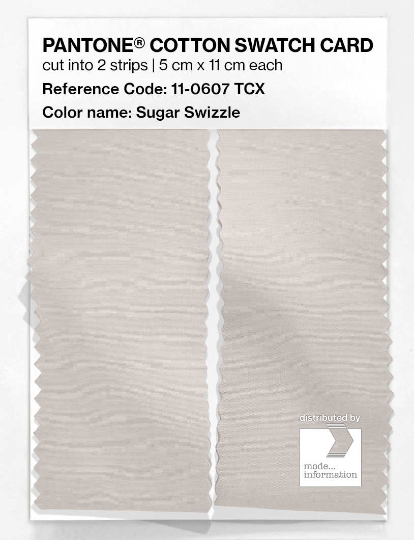 Product image 2 of the product “PANTONE® COTTON SWATCH CARD 11-0607 TCX Sugar Swizzle ”