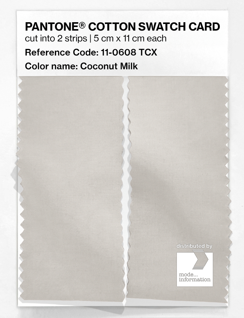 Artikelbild 2 des Artikels “PANTONE® COTTON SWATCH CARD 11-0608 TCX Coconut Milk “