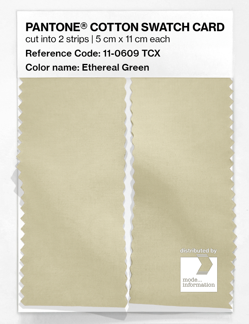 Artikelbild 2 des Artikels “PANTONE® COTTON SWATCH CARD 11-0609 TCX Ethereal Green “