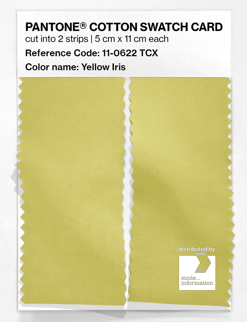 Artikelbild 2 des Artikels “PANTONE® COTTON SWATCH CARD 11-0622 TCX Yellow Iris “