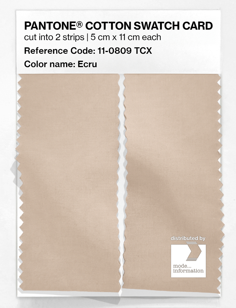 Artikelbild 2 des Artikels “PANTONE® COTTON SWATCH CARD 11-0809 TCX Ecru “