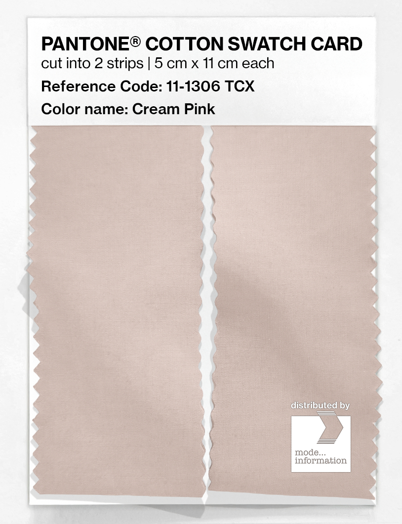 Product image 2 of the product “PANTONE® COTTON SWATCH CARD 11-1306 TCX Cream Pink ”