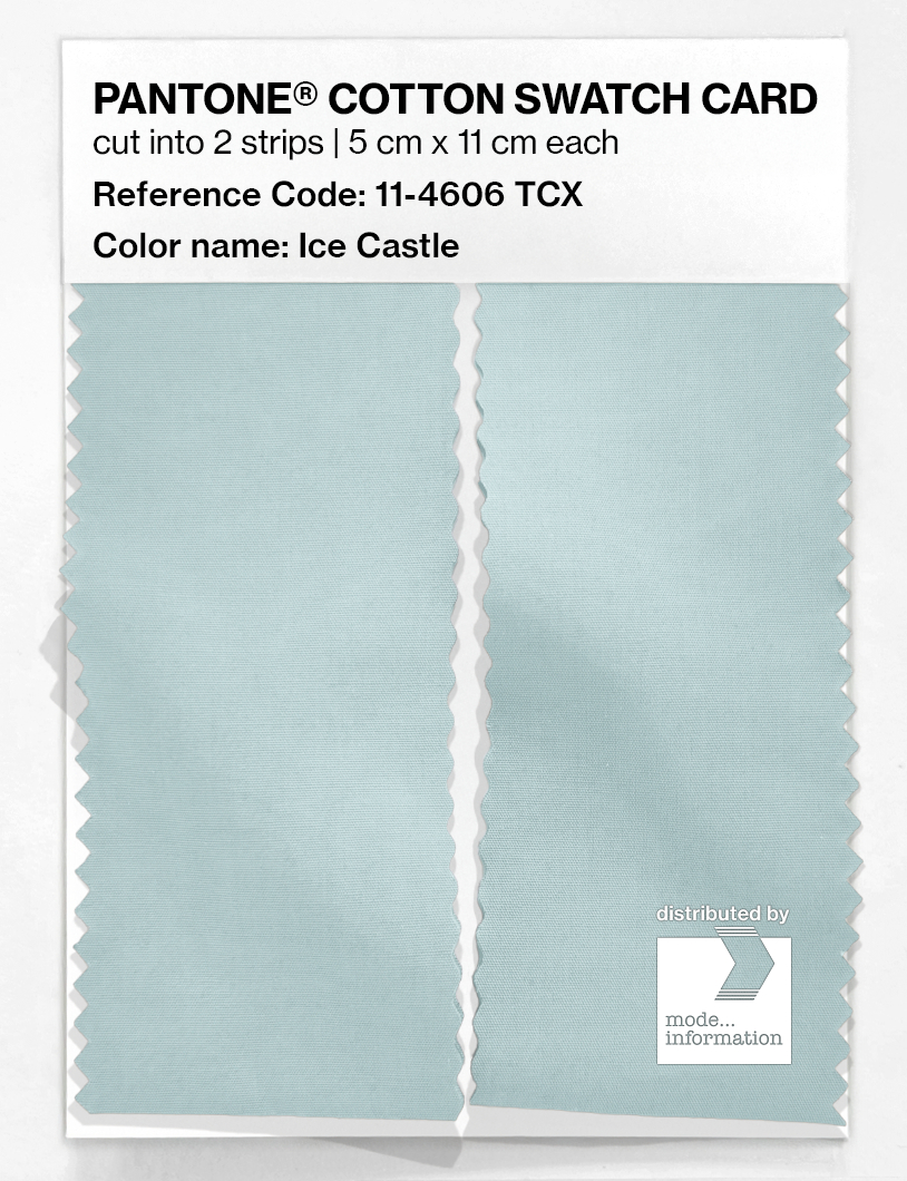 Product image 2 of the product “PANTONE® COTTON SWATCH CARD 11-4606 TCX Ice Castle ”