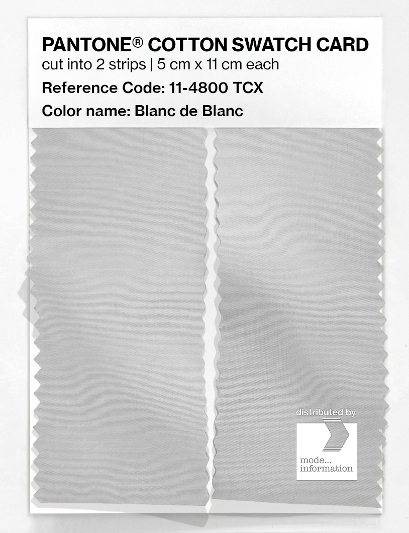 Artikelbild 2 des Artikels “PANTONE® COTTON SWATCH CARD 11-4800 TCX Blanc de Blanc “