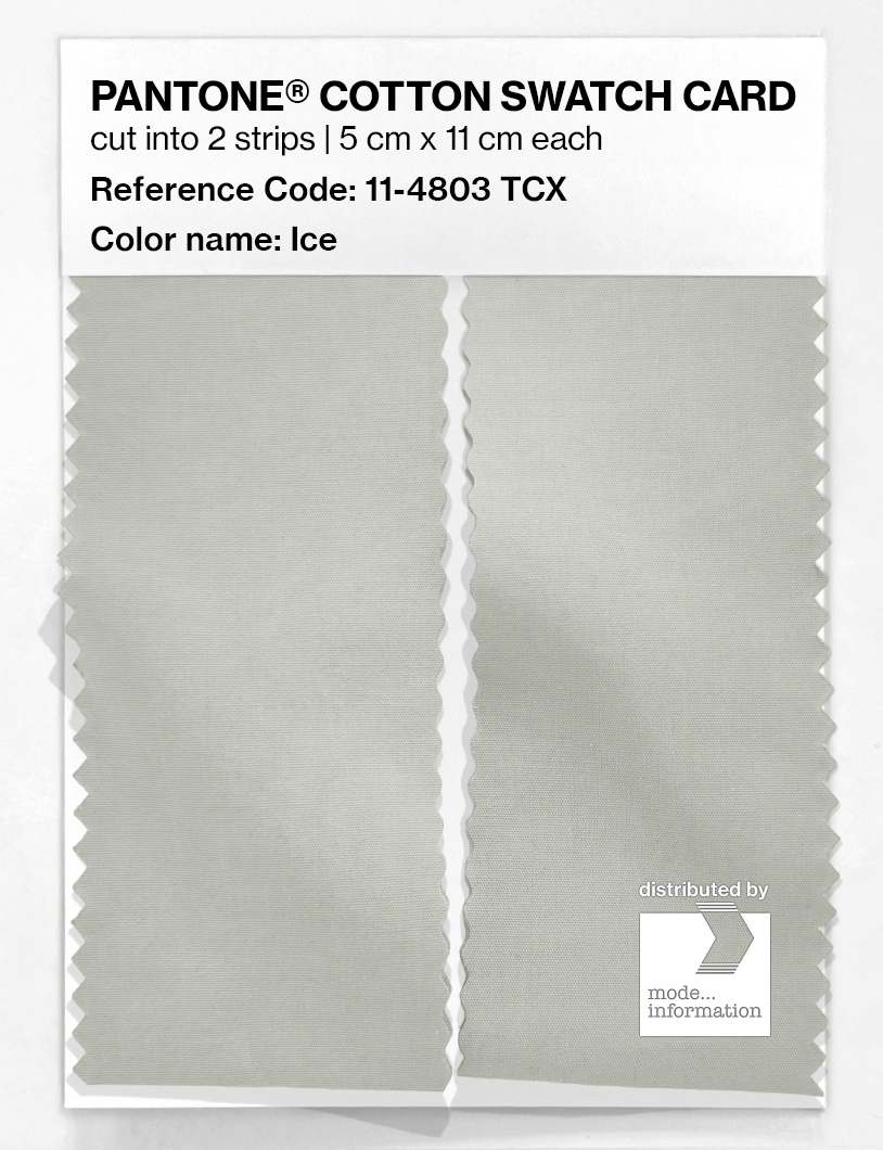 Product image 2 of the product “PANTONE® COTTON SWATCH CARD 11-4803 TCX Ice ”