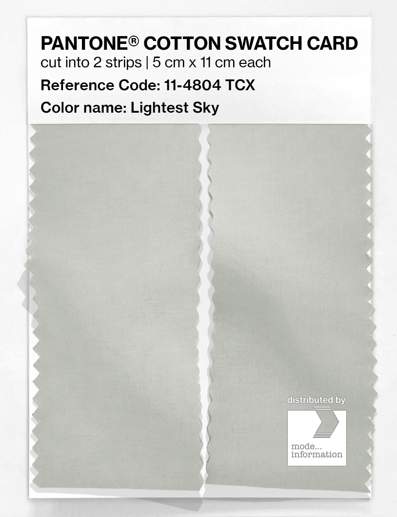 Artikelbild 2 des Artikels “PANTONE® COTTON SWATCH CARD 11-4804 TCX Lightest Sky “