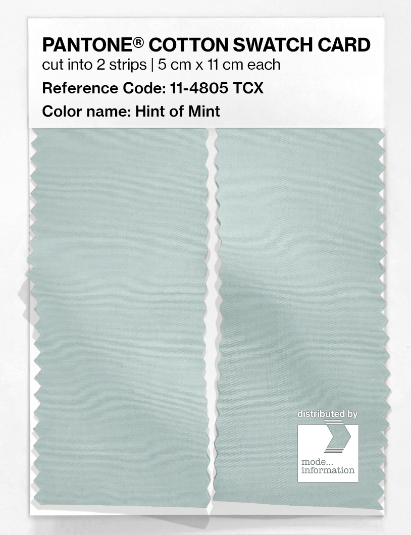 Artikelbild 2 des Artikels “PANTONE® COTTON SWATCH CARD 11-4805 TCX Hint of Mint “