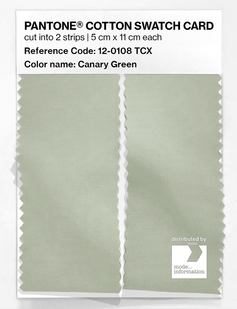 Artikelbild 2 des Artikels “PANTONE® COTTON SWATCH CARD 12-0108 TCX Canary Green “