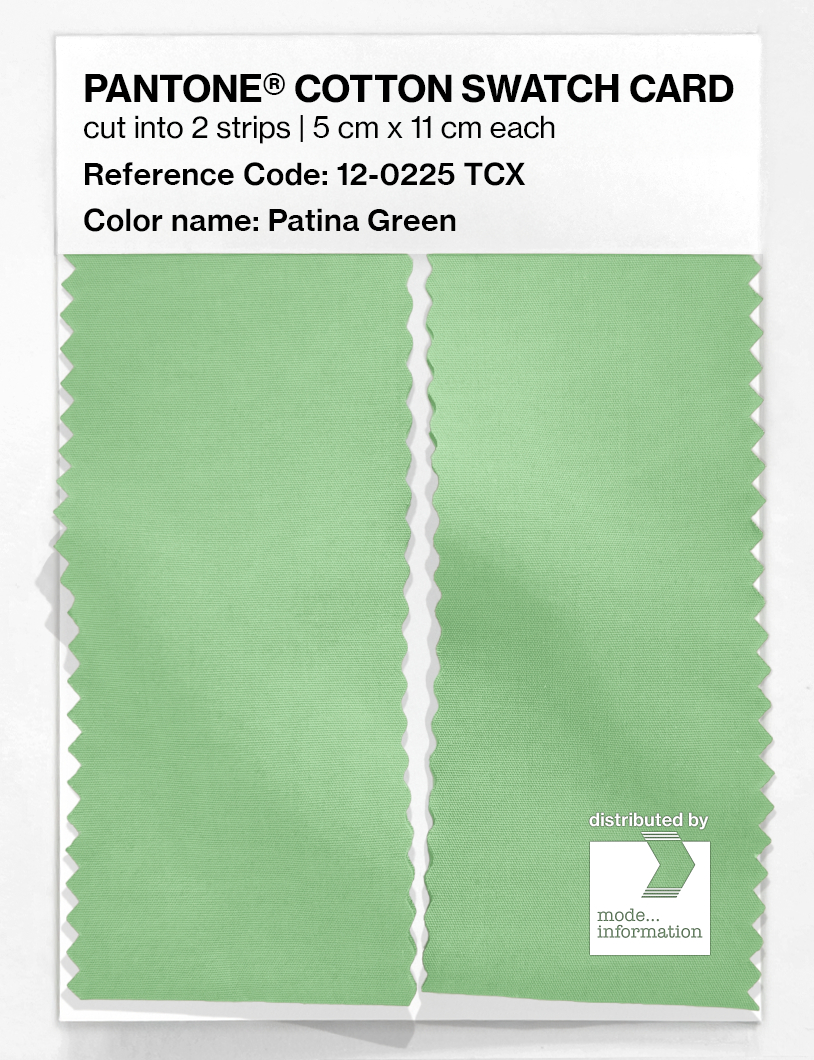 Artikelbild 2 des Artikels “PANTONE® COTTON SWATCH CARD 12-0225 TCX Patina Green “