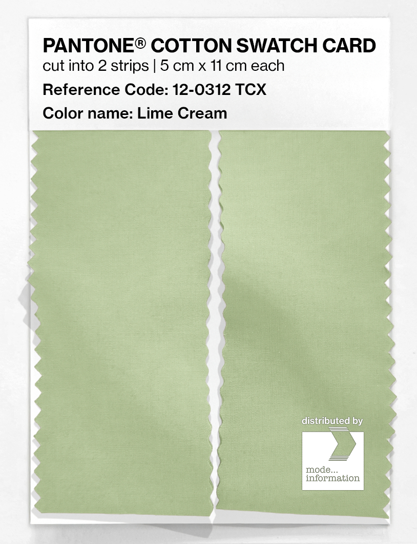 Artikelbild 2 des Artikels “PANTONE® COTTON SWATCH CARD 12-0312 TCX Lime Cream “