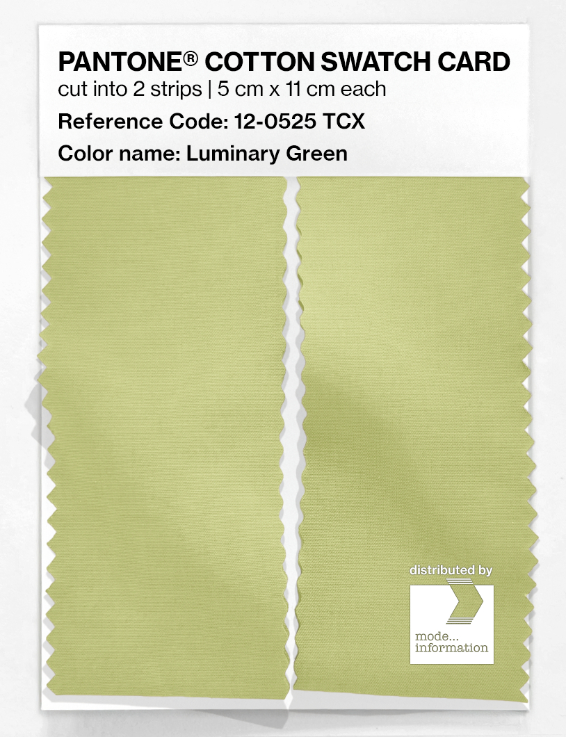 Artikelbild 2 des Artikels “PANTONE® COTTON SWATCH CARD 12-0525 TCX Luminary Green “