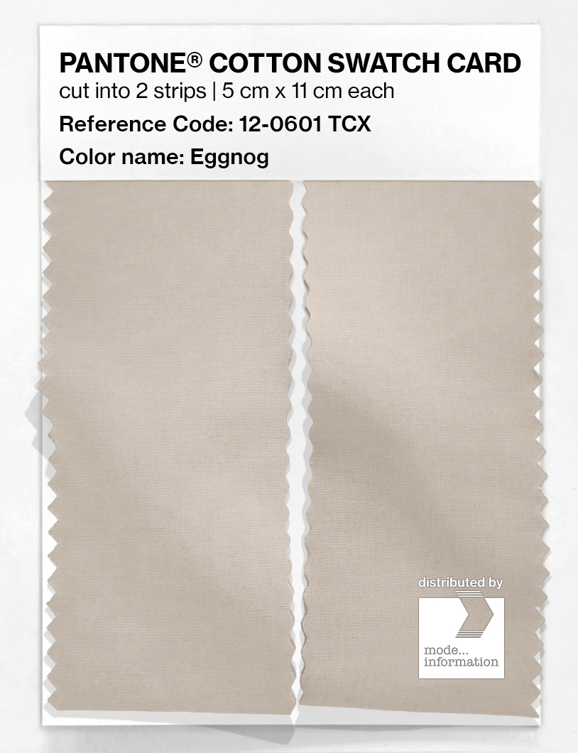 Product image 2 of the product “PANTONE® COTTON SWATCH CARD 12-0601 TCX Eggnog ”