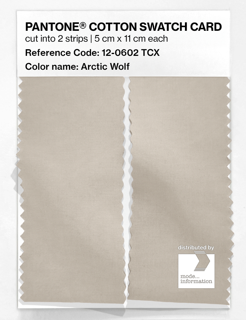 Artikelbild 2 des Artikels “PANTONE® COTTON SWATCH CARD 12-0602 TCX Arctic Wolf “