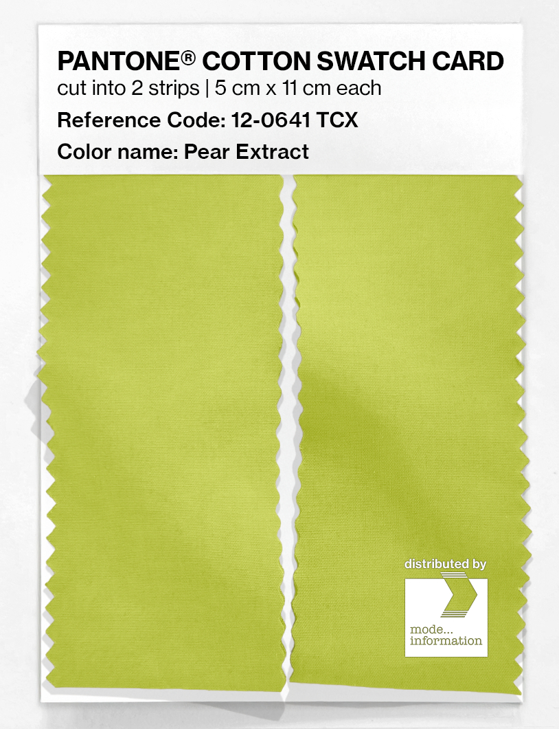 Artikelbild 2 des Artikels “PANTONE® COTTON SWATCH CARD 12-0641 TCX Pear Extract “