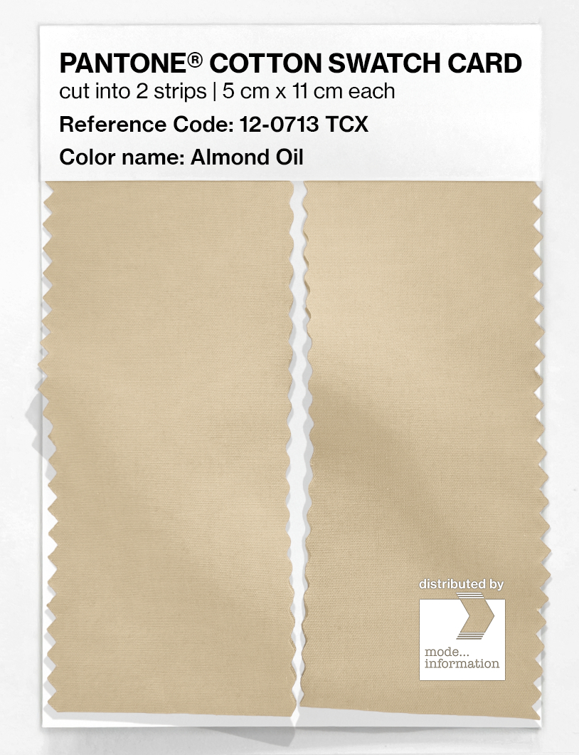 Artikelbild 2 des Artikels “PANTONE® COTTON SWATCH CARD 12-0713 TCX Almond Oil “