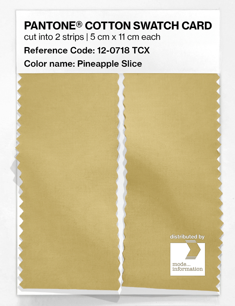 Artikelbild 2 des Artikels “PANTONE® COTTON SWATCH CARD 12-0718 TCX Pineapple Slice “