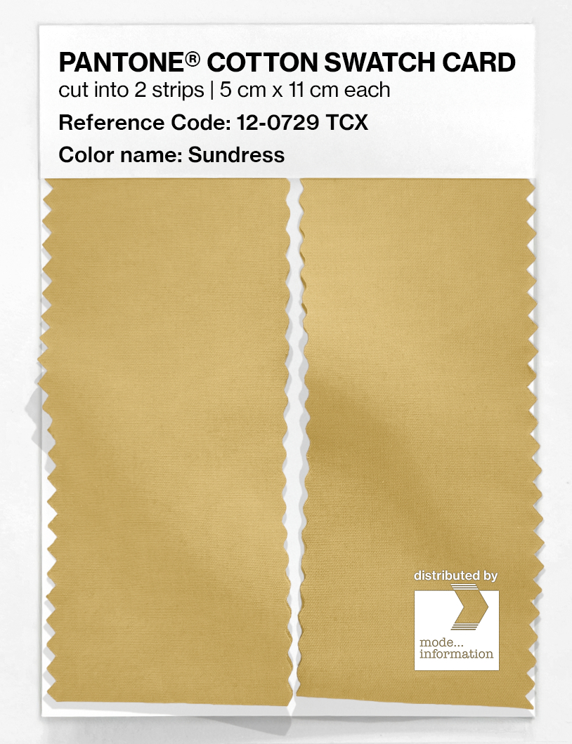 Product image 2 of the product “PANTONE® COTTON SWATCH CARD 12-0729 TCX Sundress ”