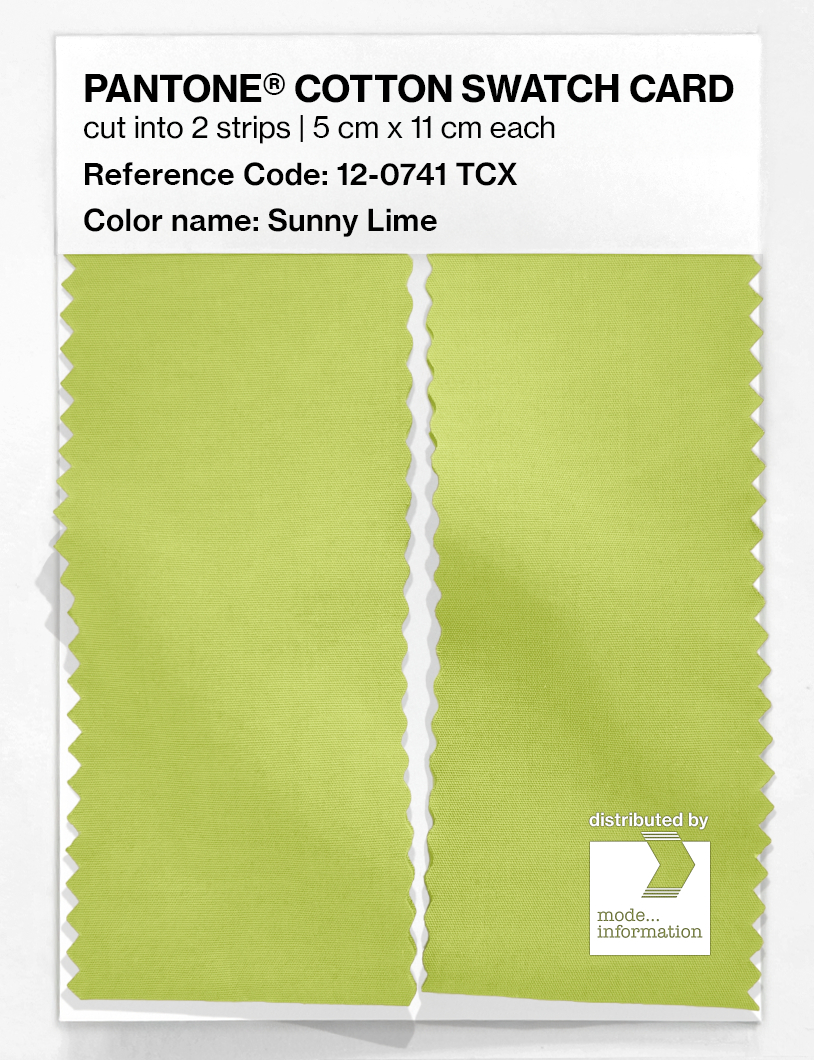 Artikelbild 2 des Artikels “PANTONE® COTTON SWATCH CARD 12-0741 TCX Sunny Lime “
